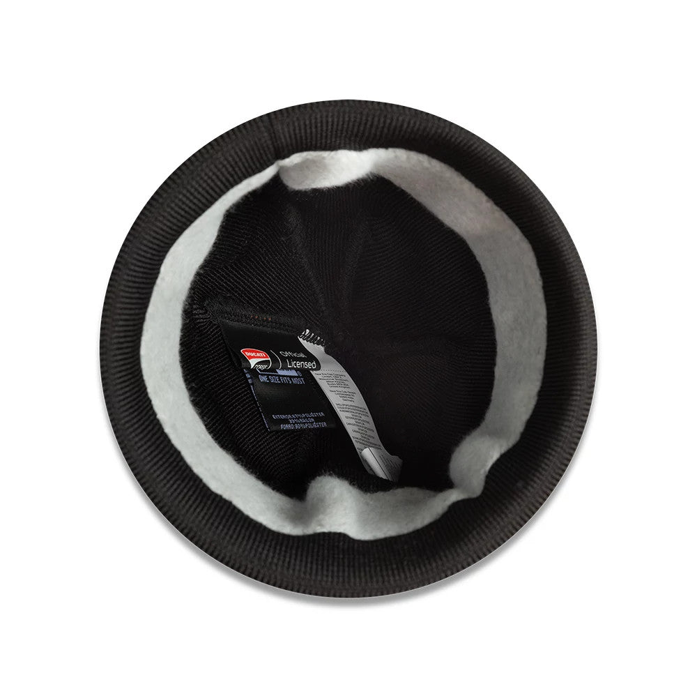 Pictured is this Ducati Team Black Cuff Knit Beanie Hat 3