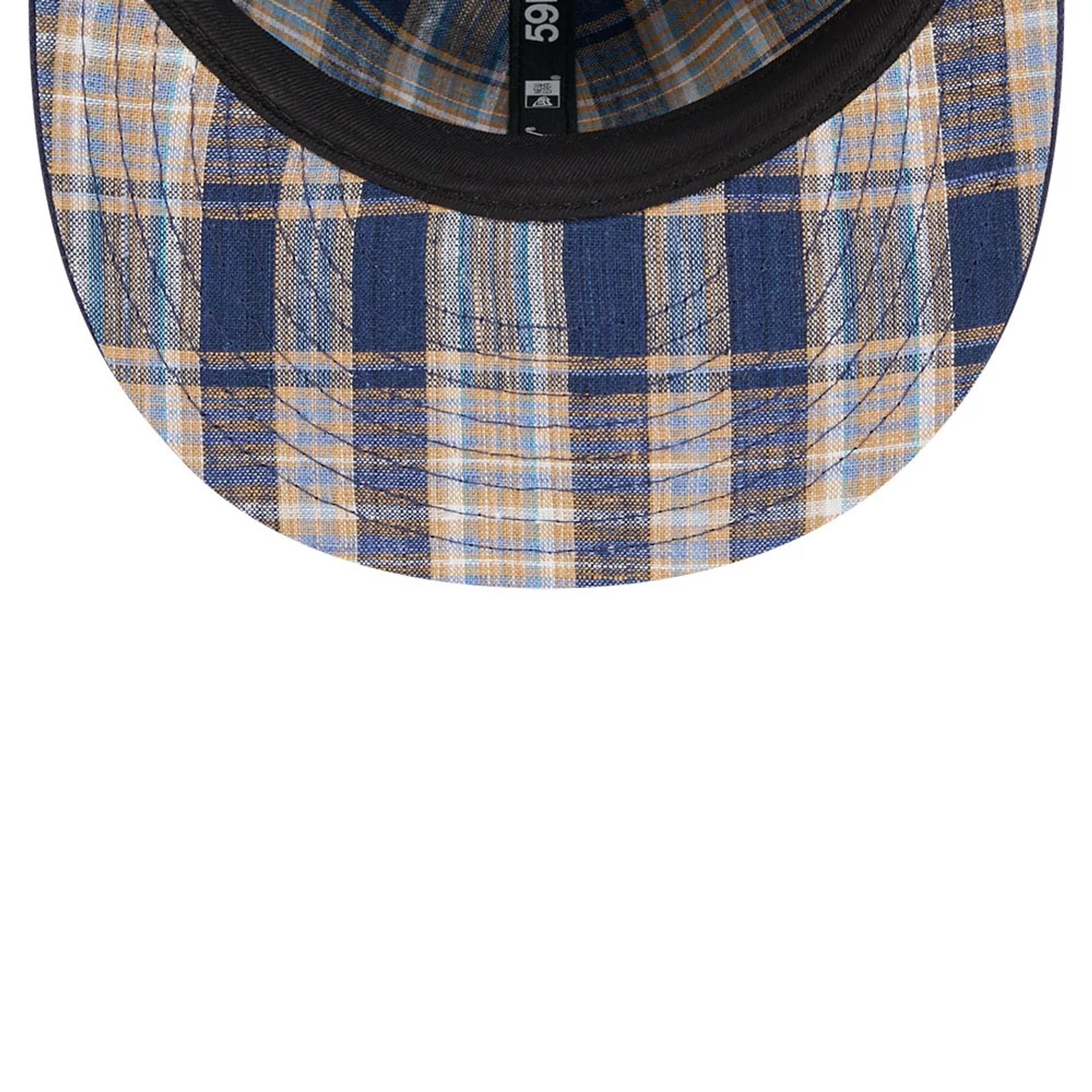 This is a New York Yankees Pattern Undervisor Dark Blue 59FIFTY Fitted Cap 2