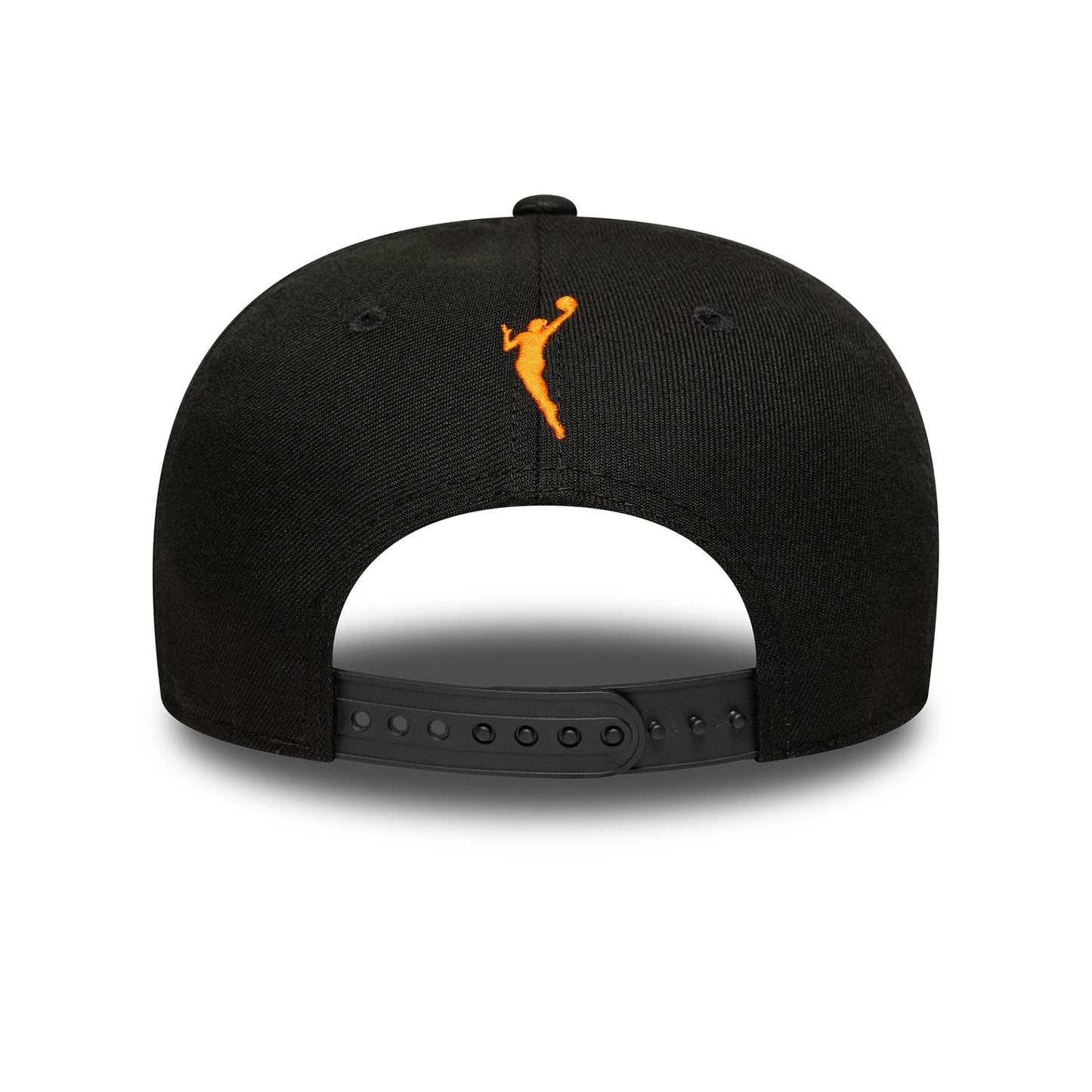 This is a WNBA 2025 All Star Game Logo Black 9SEVENTY Stretch Snap Adjustable Cap 7