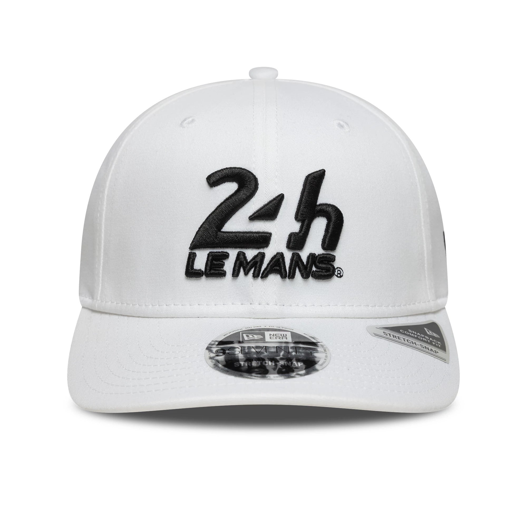 Pictured is this 24HR Le Mans Core White 9SEVENTY Stretch Snap Adjustable Cap 2