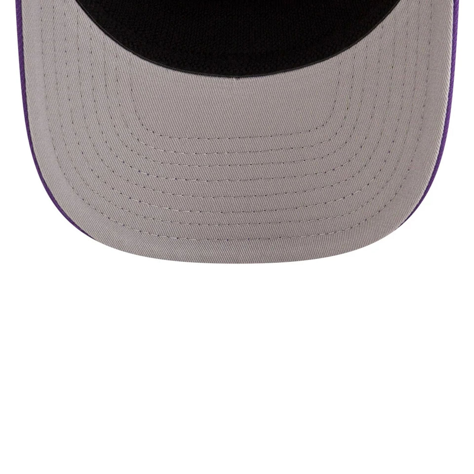 This is a LA Lakers NBA Team Purple 9SEVENTY Stretch Snap Adjustable Cap 2