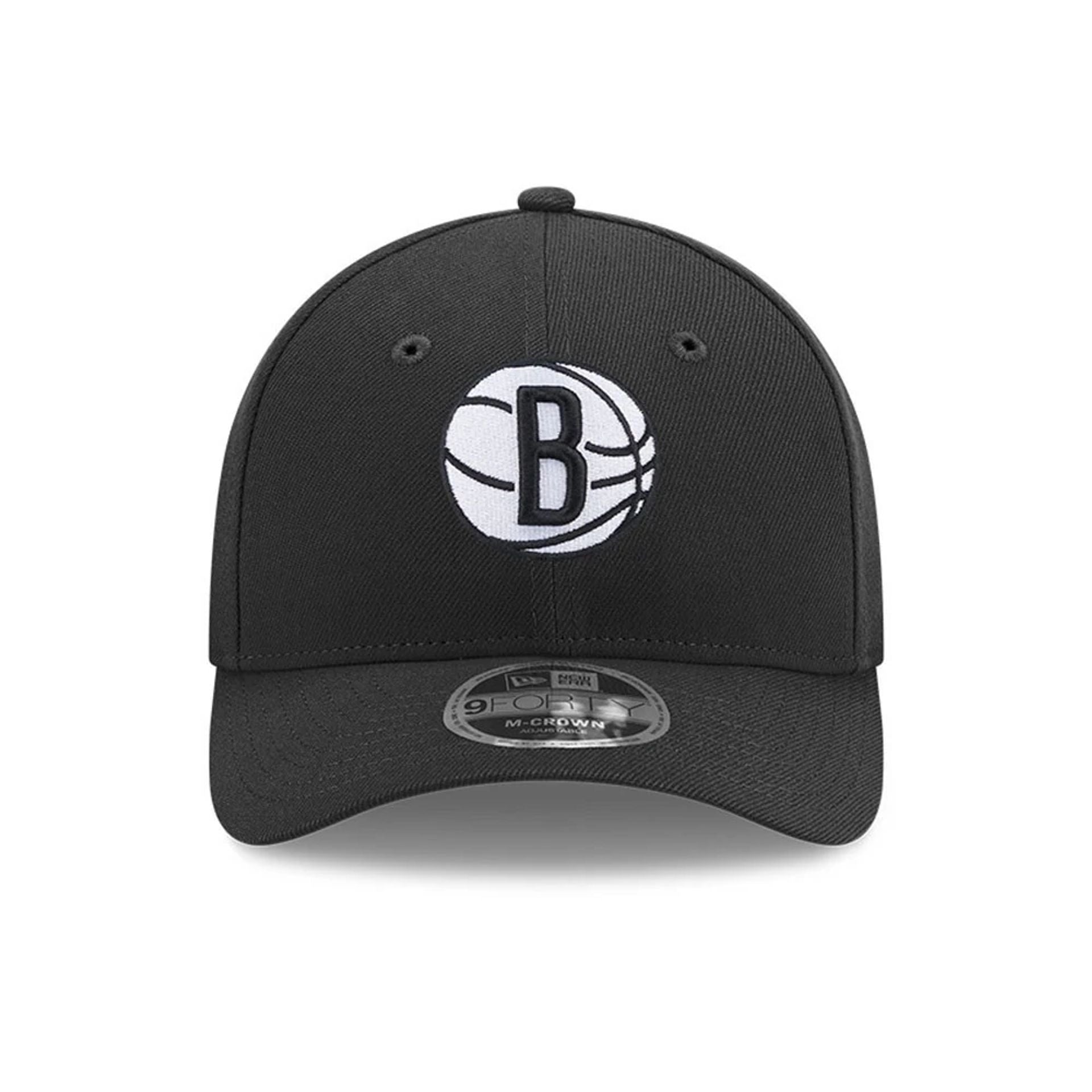 This is a Brooklyn Nets NBA Team Black 9FORTY M-Crown Adjustable Cap 2