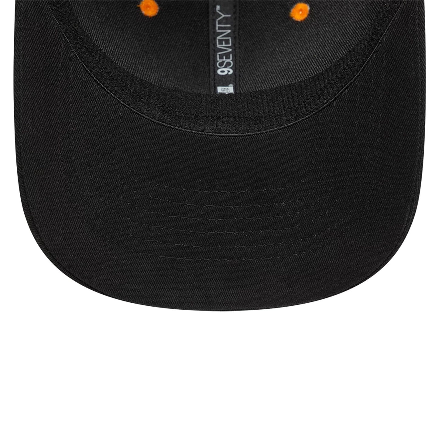 This is a McLaren Automotive Auto Bright Orange 9SEVENTY Stretch Snap Adjustable Cap 5