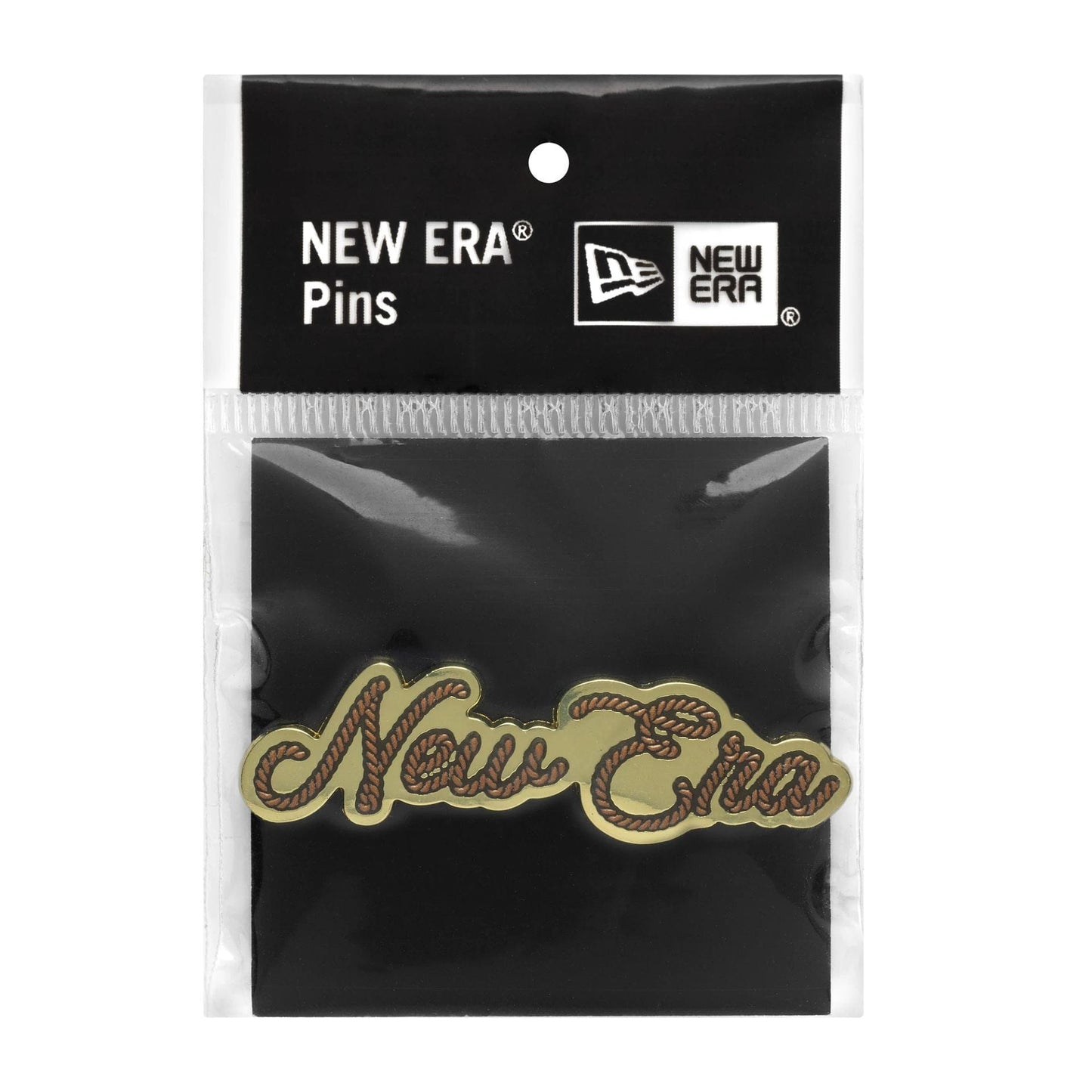 This is a New Era Rope Gold Pin Badge 3