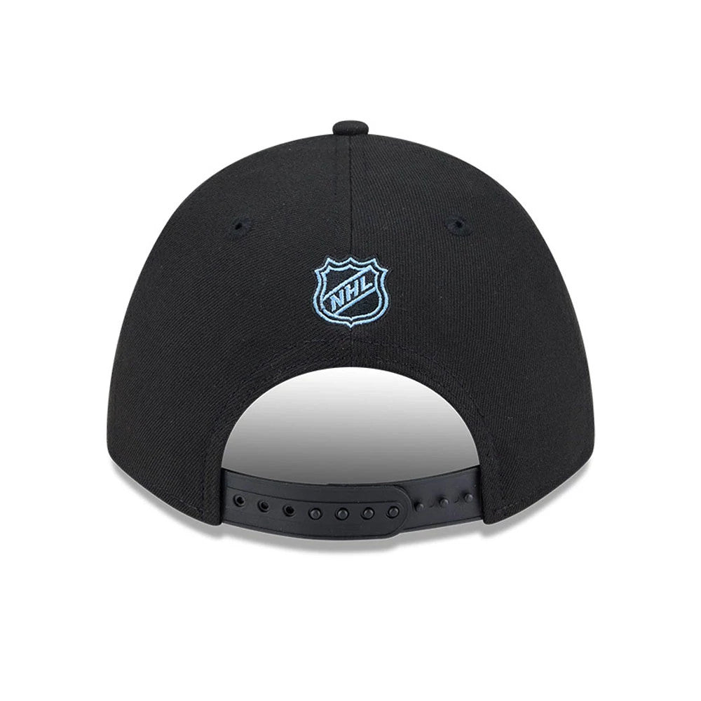 This is a Utah Mammoth NHL Team Black 9FORTY M-Crown Adjustable Cap 7