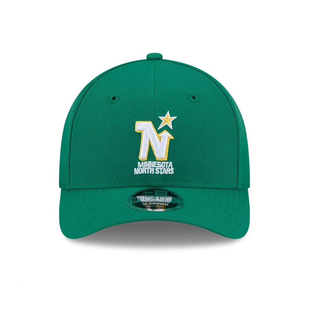 This is a Minnesota North Stars NHL Team Green 9FORTY M-Crown Adjustable Cap 3