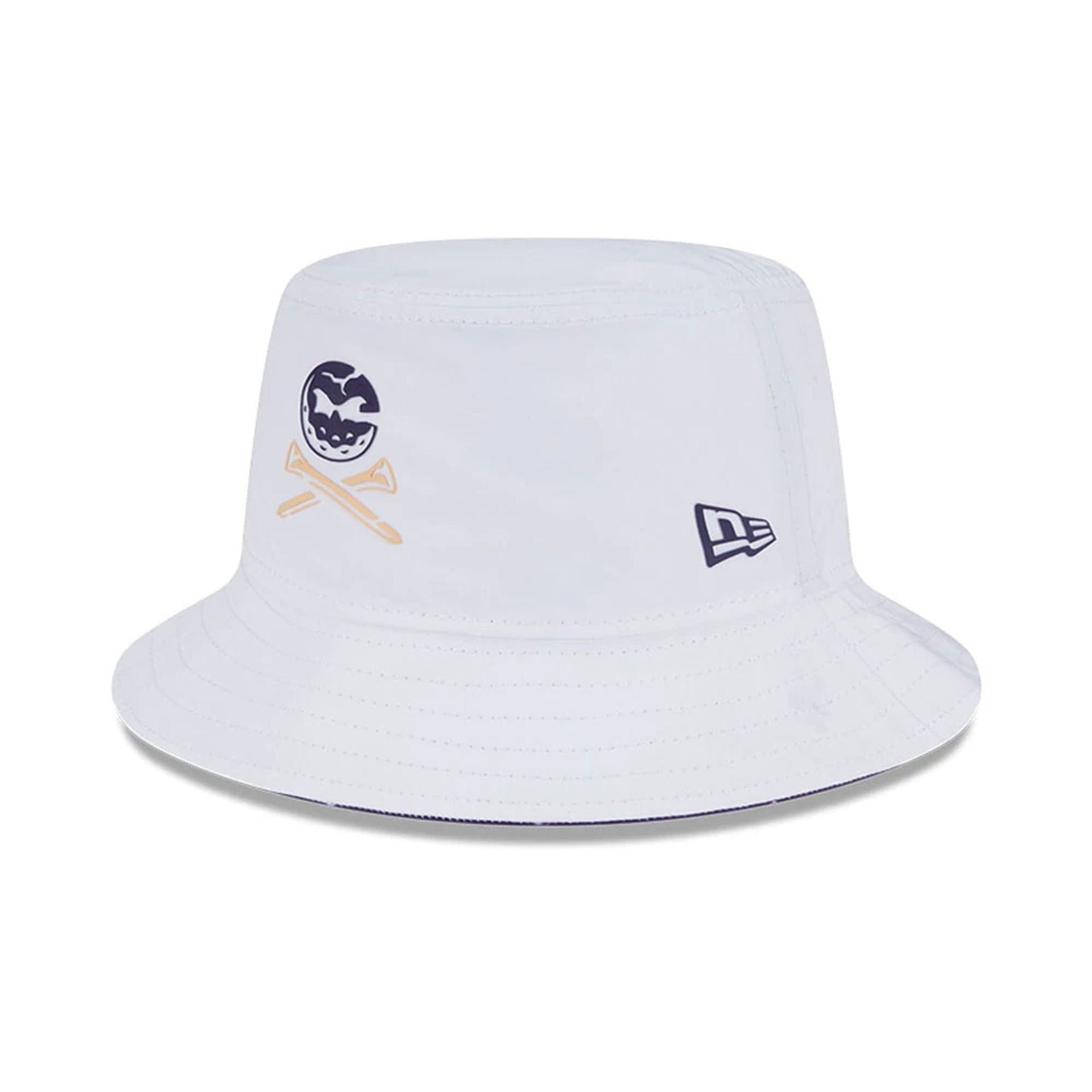 This is a Crushers LIV Golf 2025 White Bucket Hat 1
