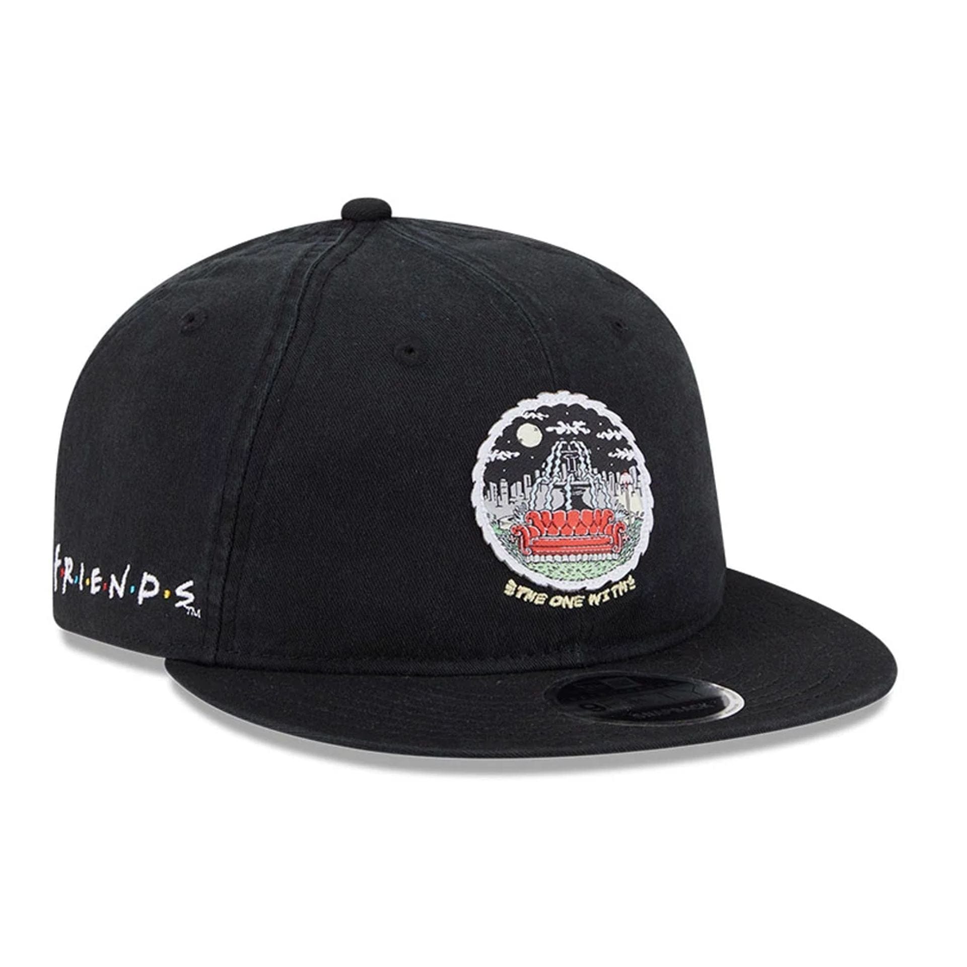 This is a Friends Black Retro Crown 9FIFTY Adjustable Cap 1