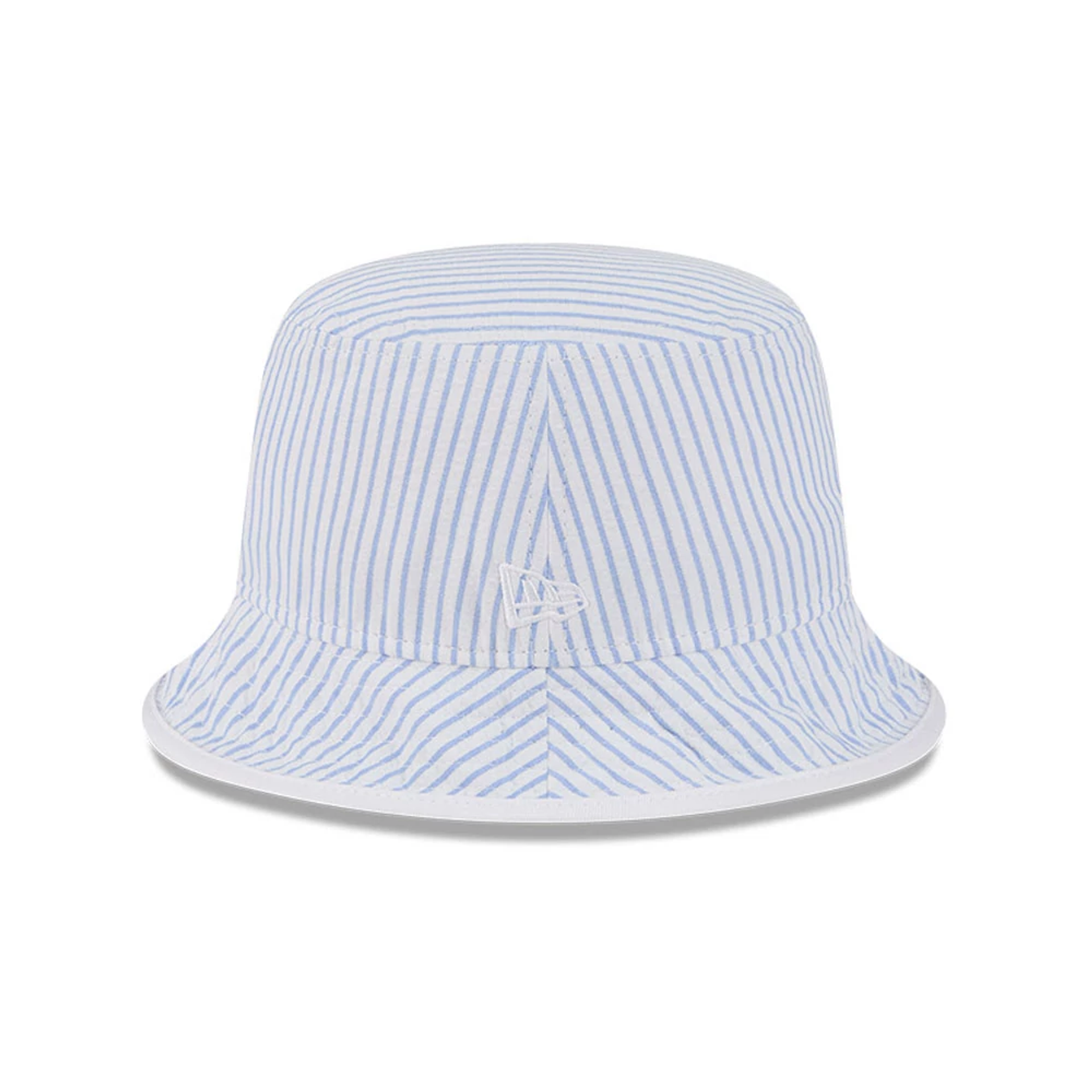 This is a New Era Pinstripe Pastel Blue Bucket Hat 2