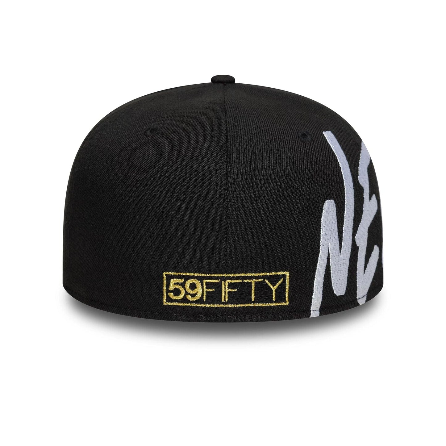This is a New Era Script 59FIFTY Day 2025 Black 59FIFTY Fitted Cap 7