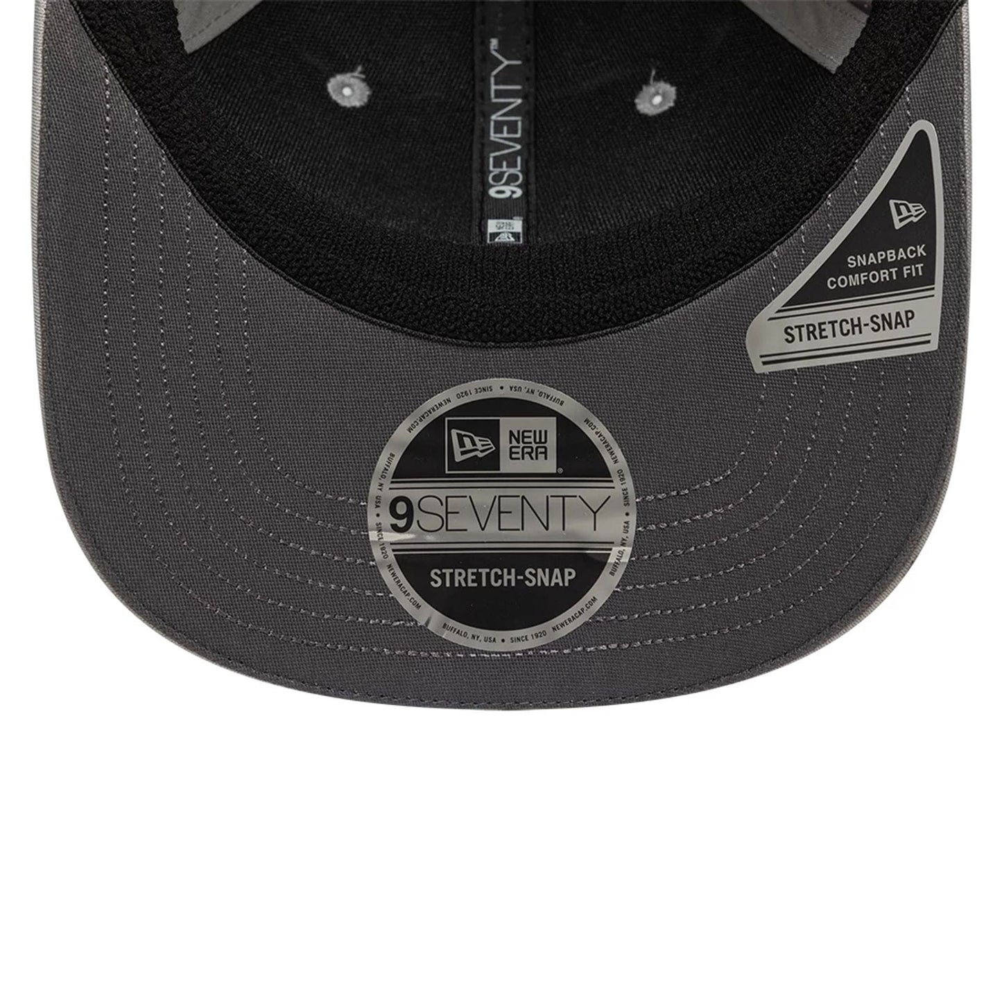 This is a MoneyGram Hass F1 Esteban Ocon 200th Race Dark Grey 9SEVENTY Stretch Snap Adjustable Cap 7