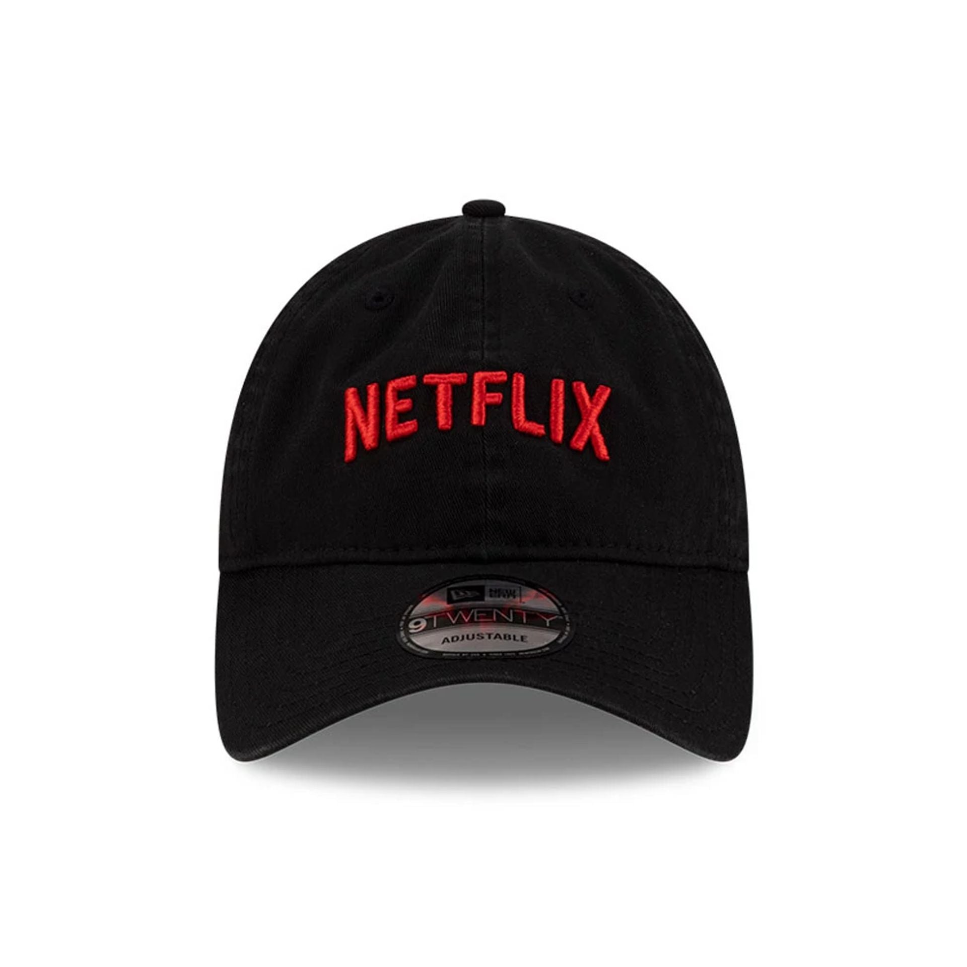This is a Netflix Logo Washed Black 9TWENTY Adjustable Cap 2