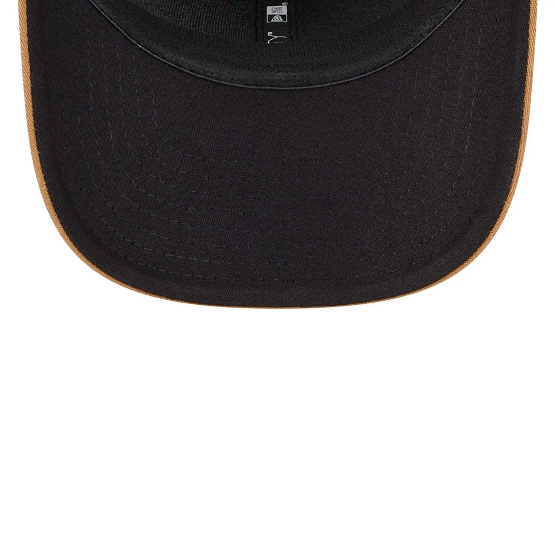 This is a MoneyGram Haas Formula 1 Austin Race Special Beige 9SEVENTY Stretch Snap Adjustable Cap 2