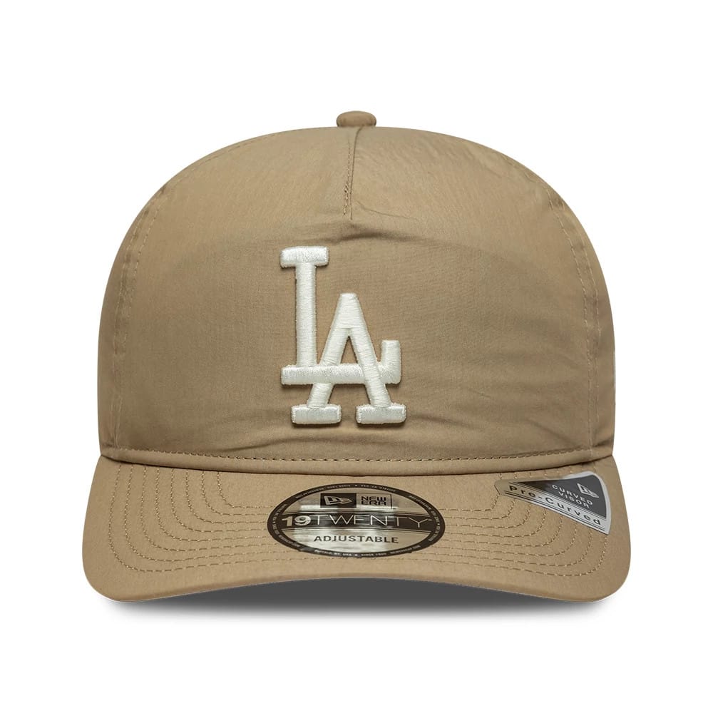 This is a LA Dodgers MLB Nylon Open Beige 19TWENTY Adjustable Cap 3