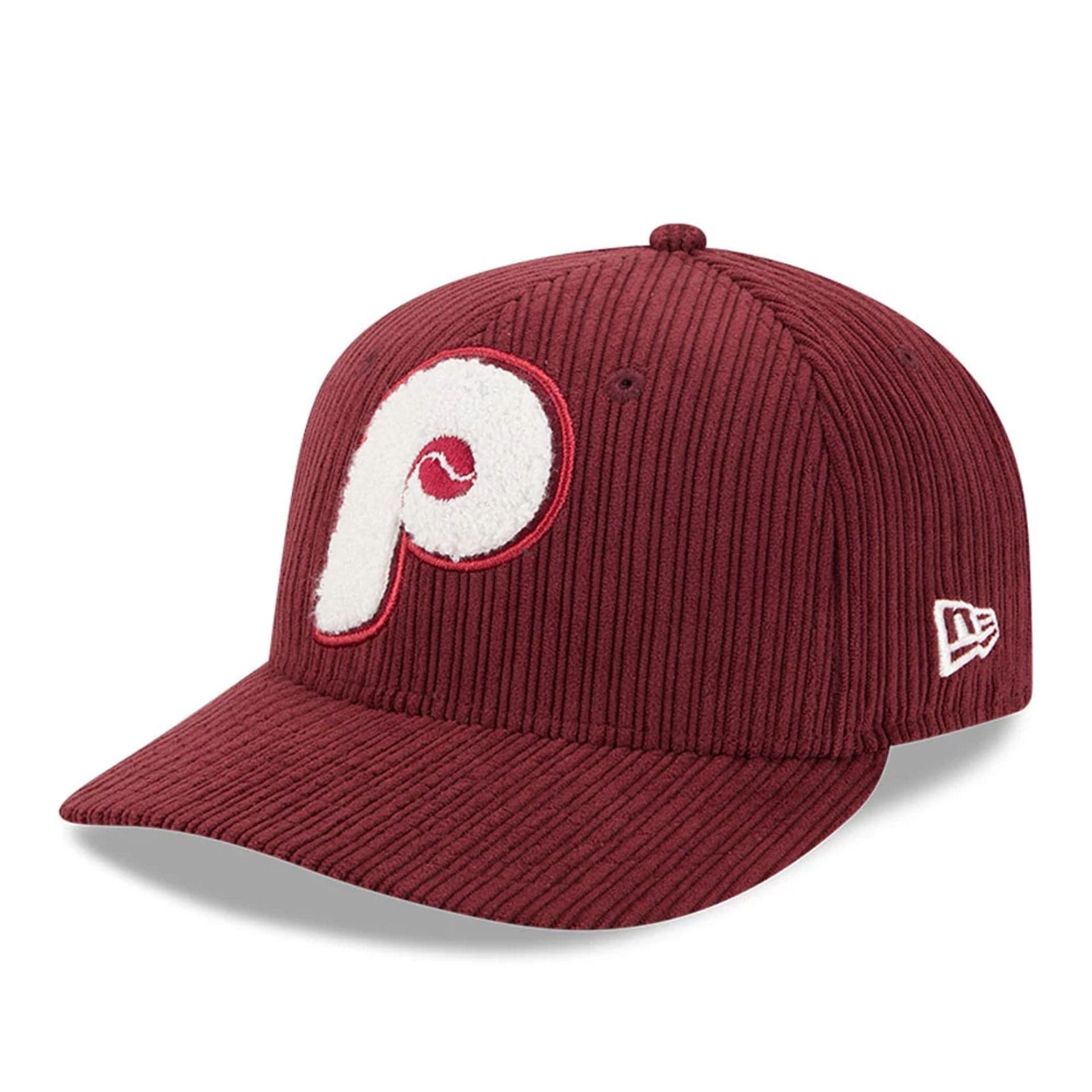 This is a Philadelphia Phillies MLB Chenille Pop Red 59FIFTY Fitted Cap 1