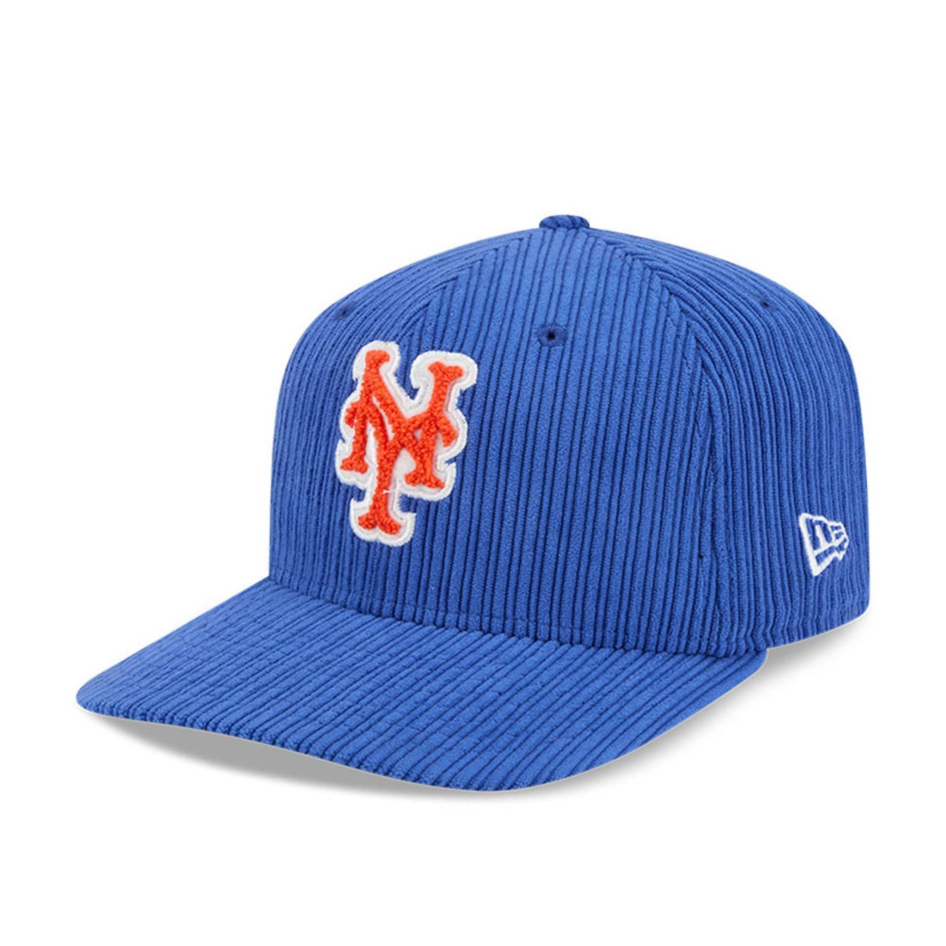 This is a New York Mets MLB Chenille Pop Blue 59FIFTY Fitted Cap 1