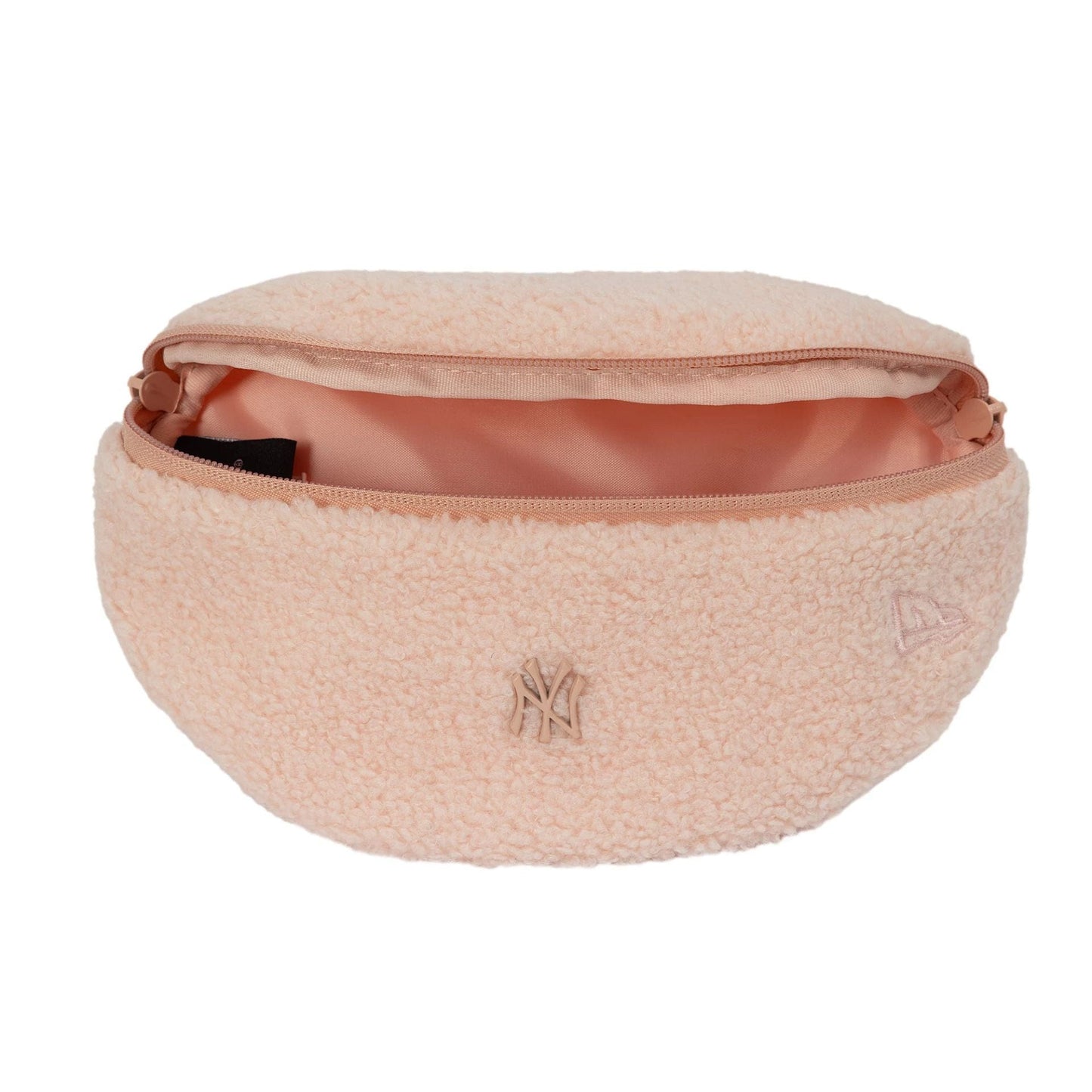 This is a New York Yankees MLB Borg Pin Pastel Pink Waist Bag 5