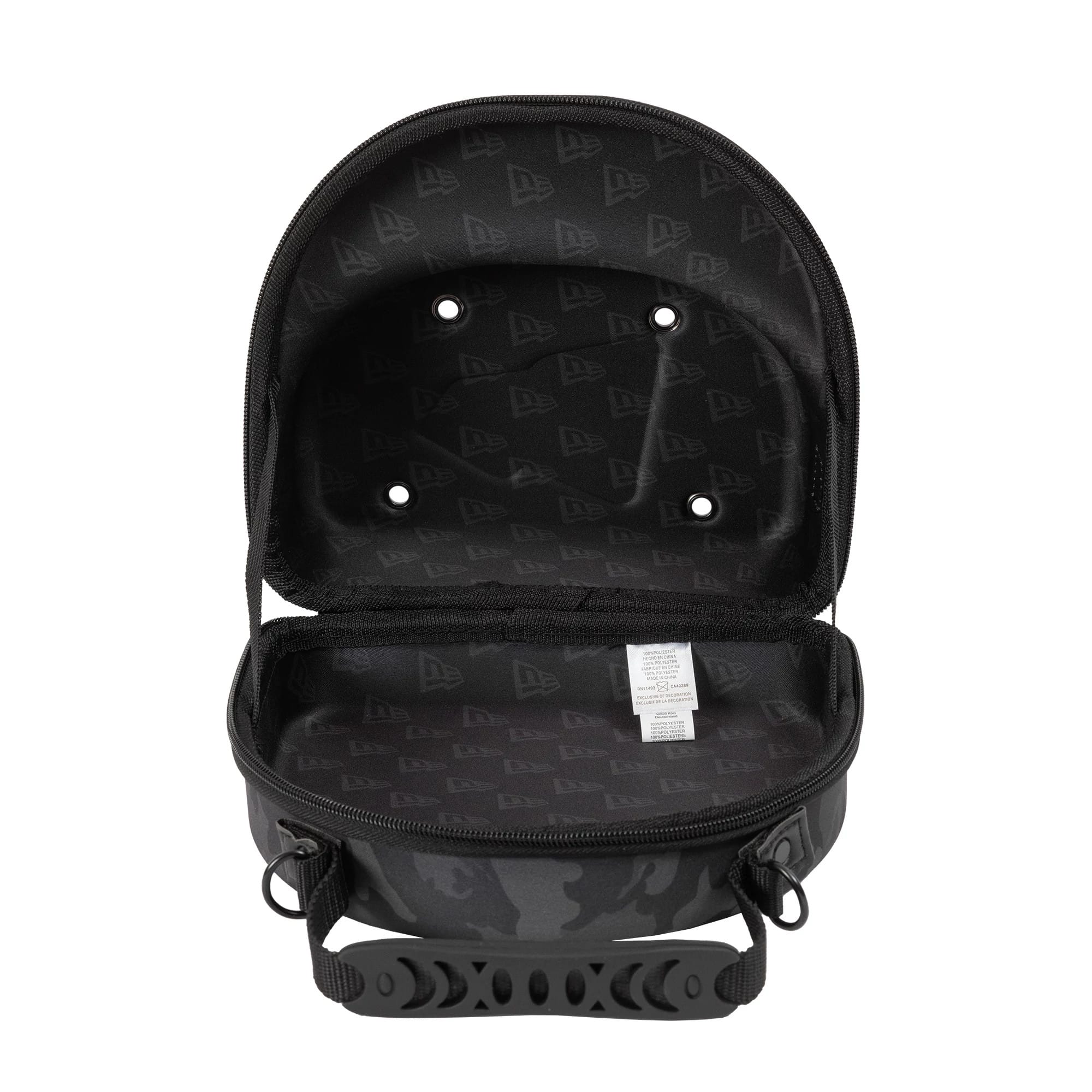 This is a New Era Camo Black 2Pk 59FIFTY Cap Carrier 2
