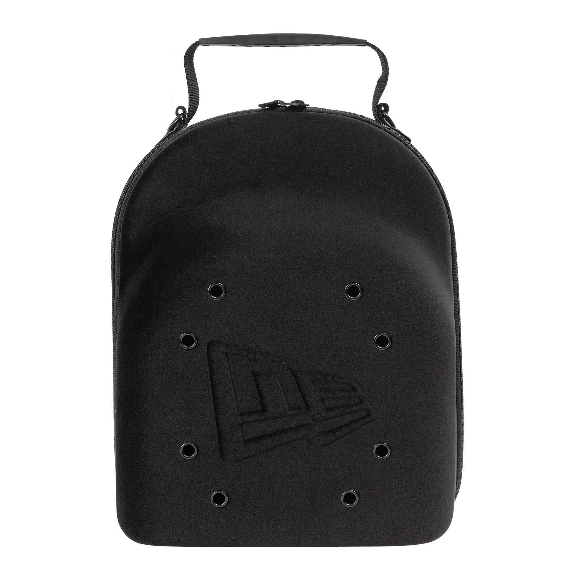 This is a New Era Velour Black 6Pk 59FIFTY Cap Carrier 1