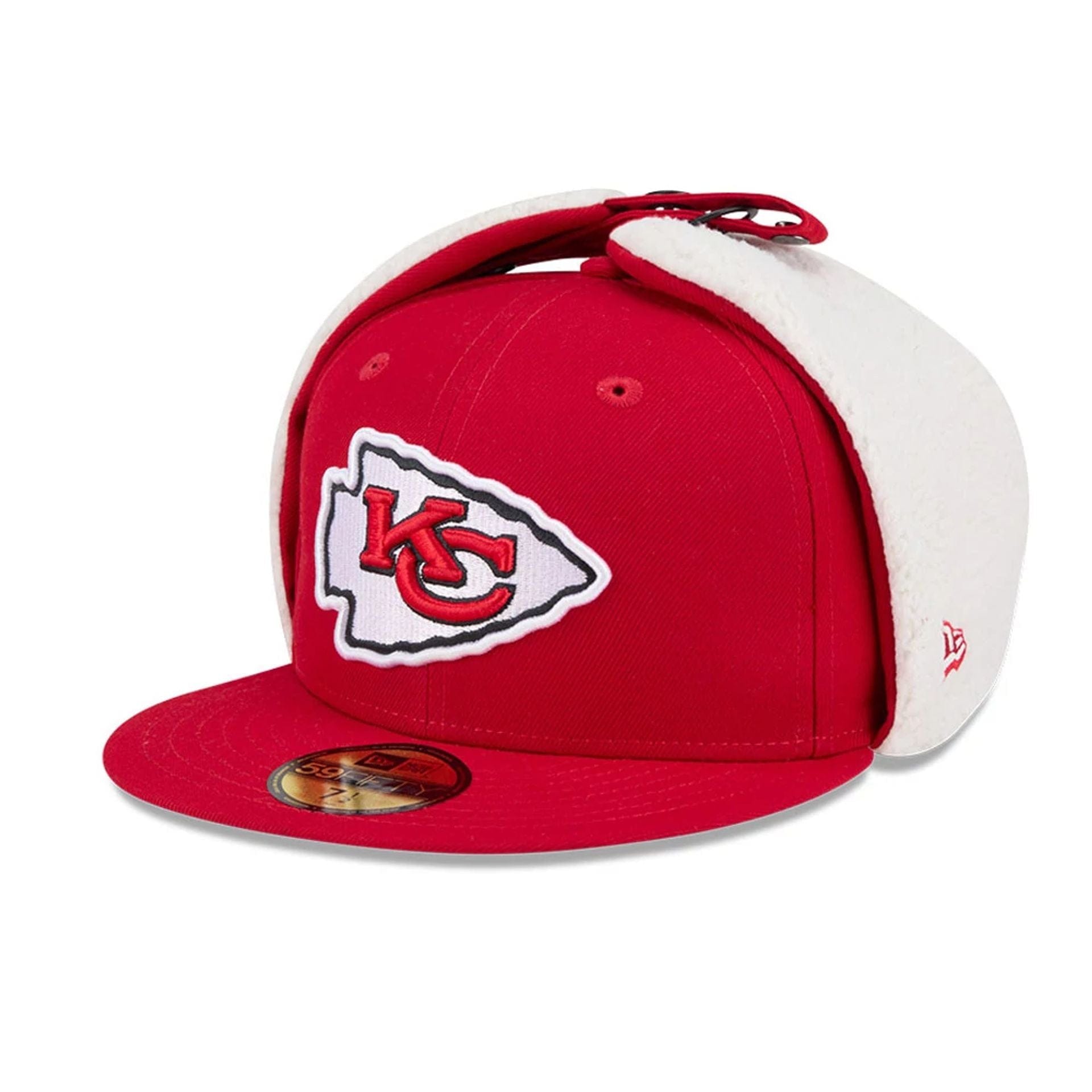 This is a Kansas City Chiefs NFL Classic Red Dogear 59FIFTY Fitted Cap 1