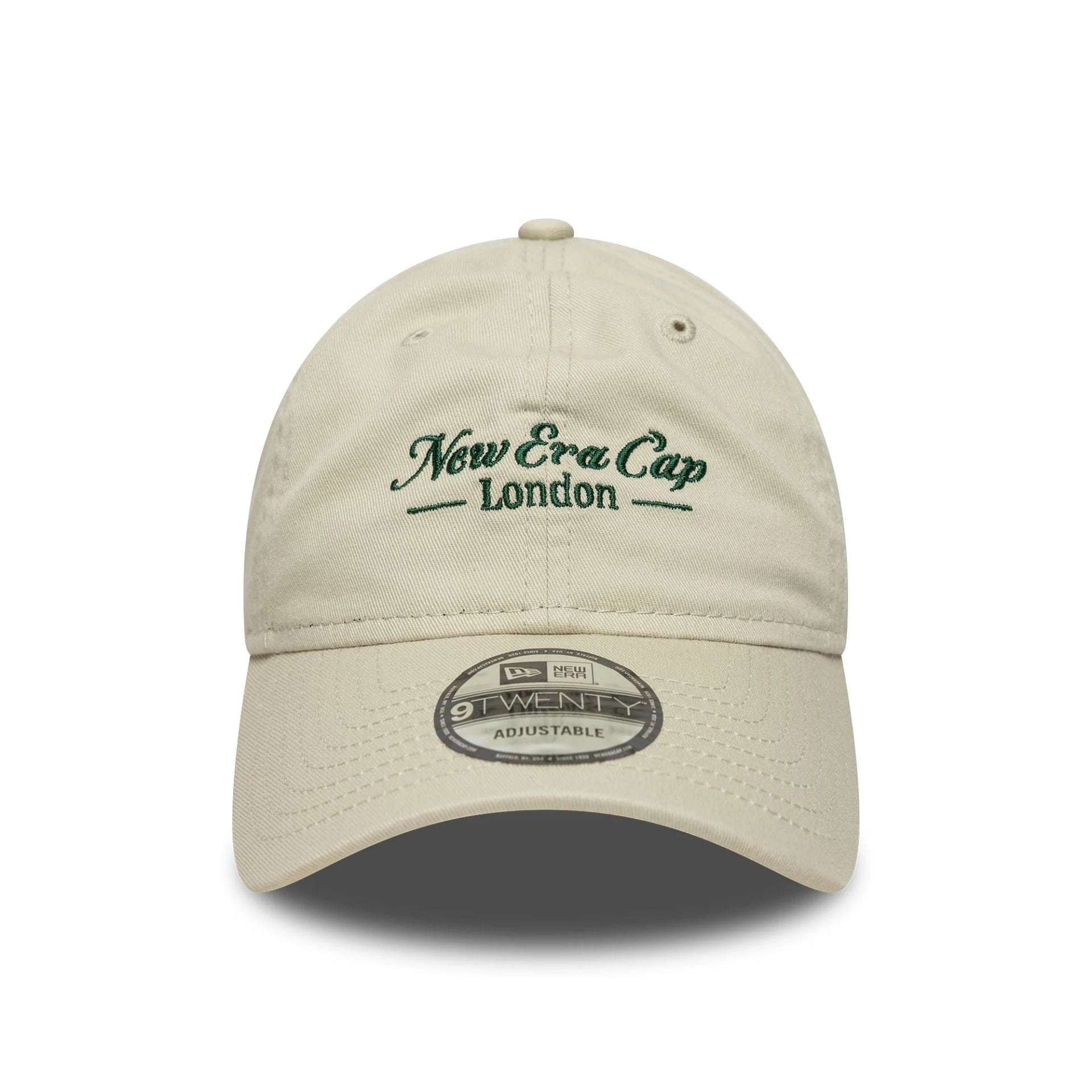 This is a New Era London Light Beige 9TWENTY Adjustable Cap 2