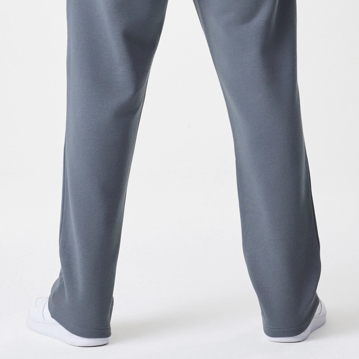 The Male model is wearing LA Lakers NBA Linear Dark Grey Straight Leg Joggers 3