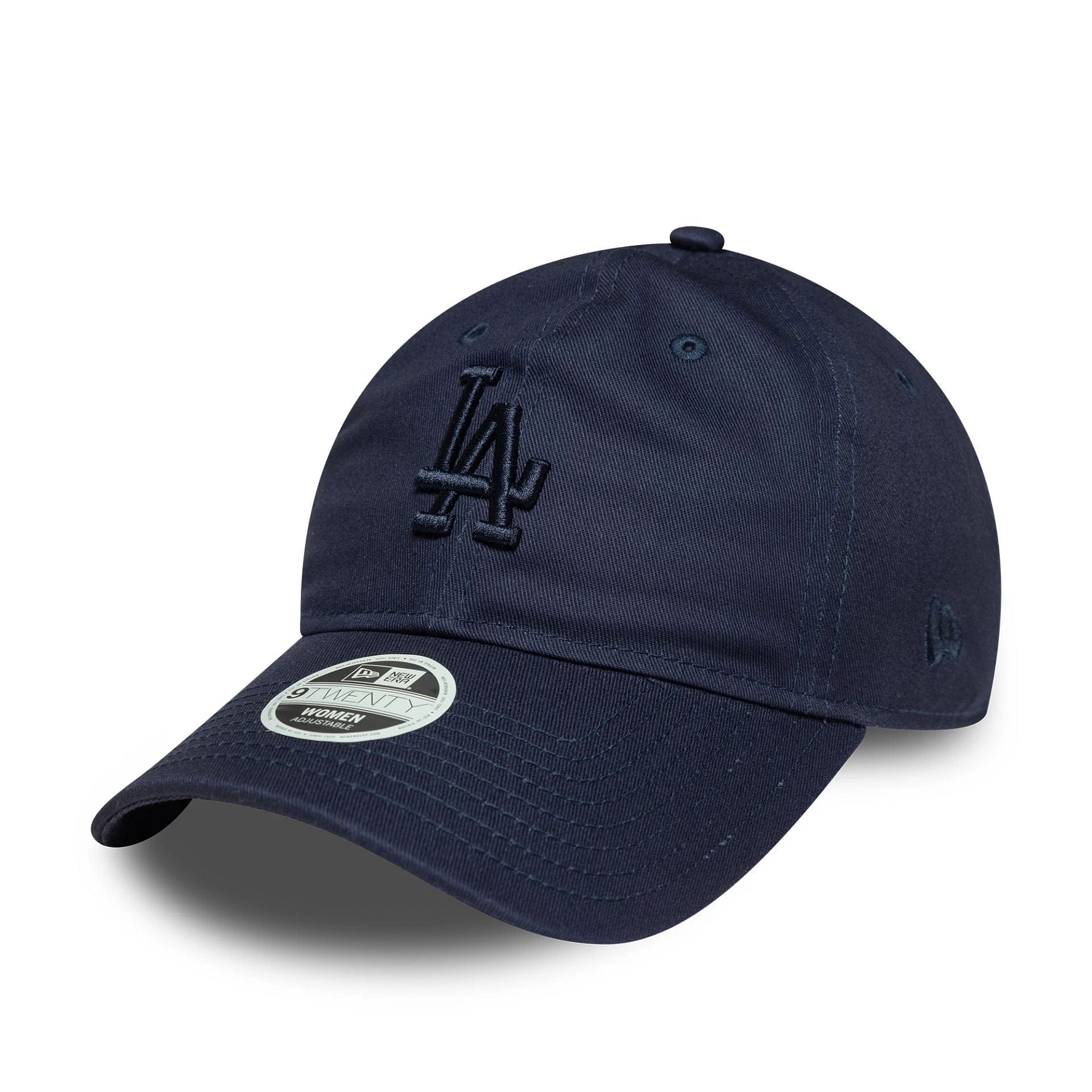 This is a LA Dodgers Womens MLB League Essential Midi Navy 9TWENTY Adjustable Cap 1