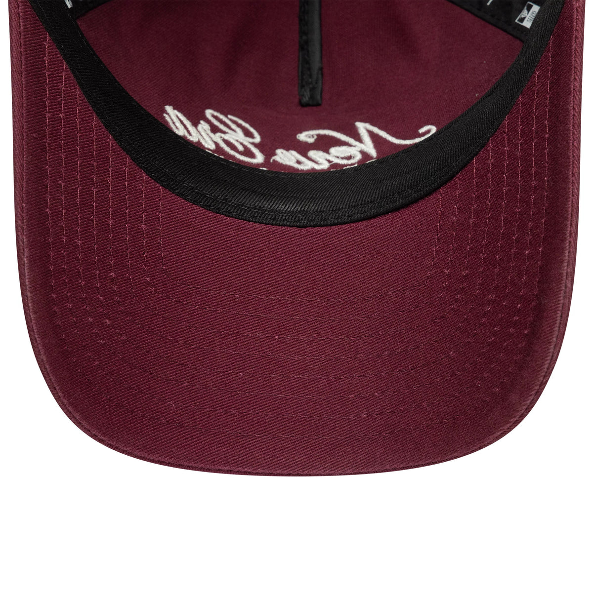 This is a Womens New Era Dark Red 9TWENTY A-Frame Adjustable Cap 5