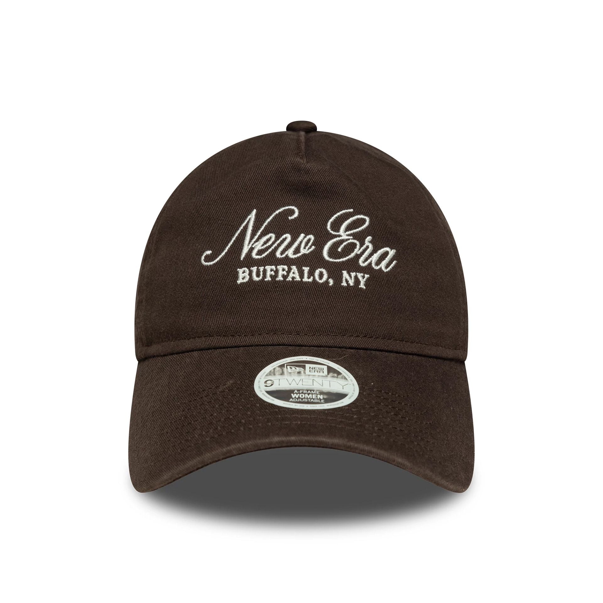 This is a Womens New Era Dark Brown 9TWENTY A-Frame Adjustable Cap 2