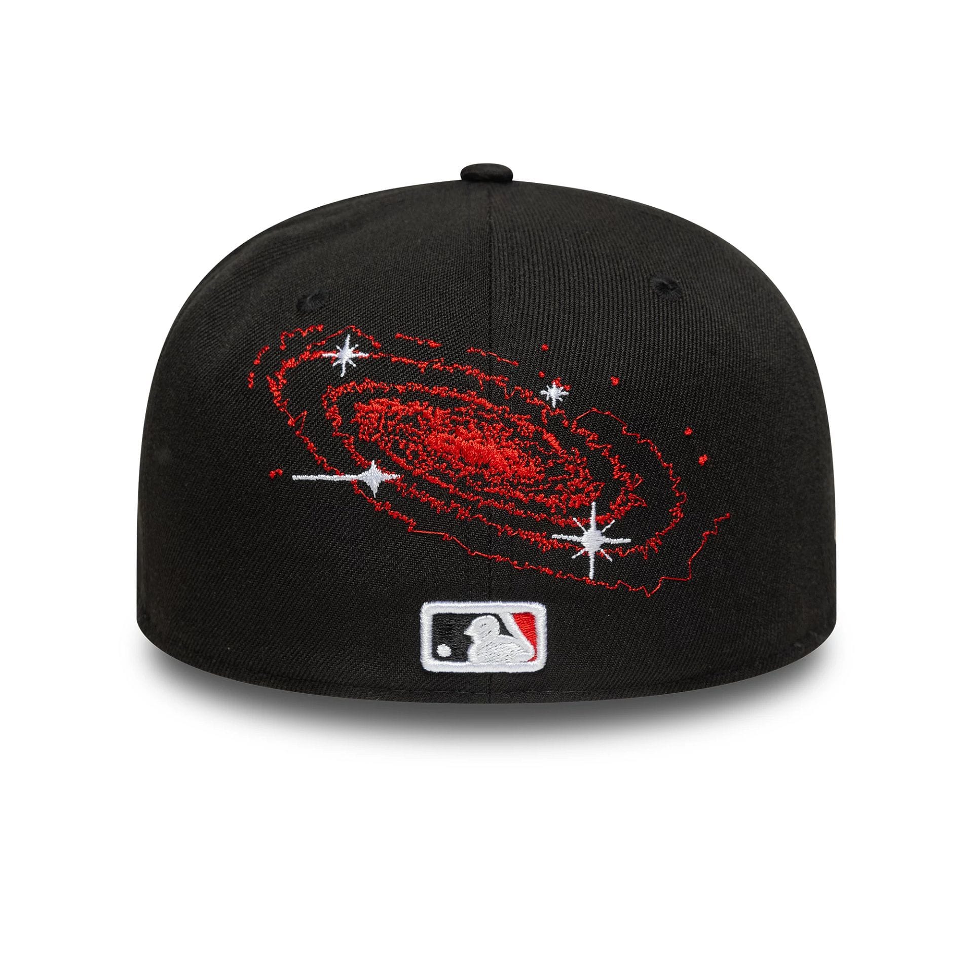 This is a LA Dodgers MLB Planet Icon Black 59FIFTY Fitted Cap 2
