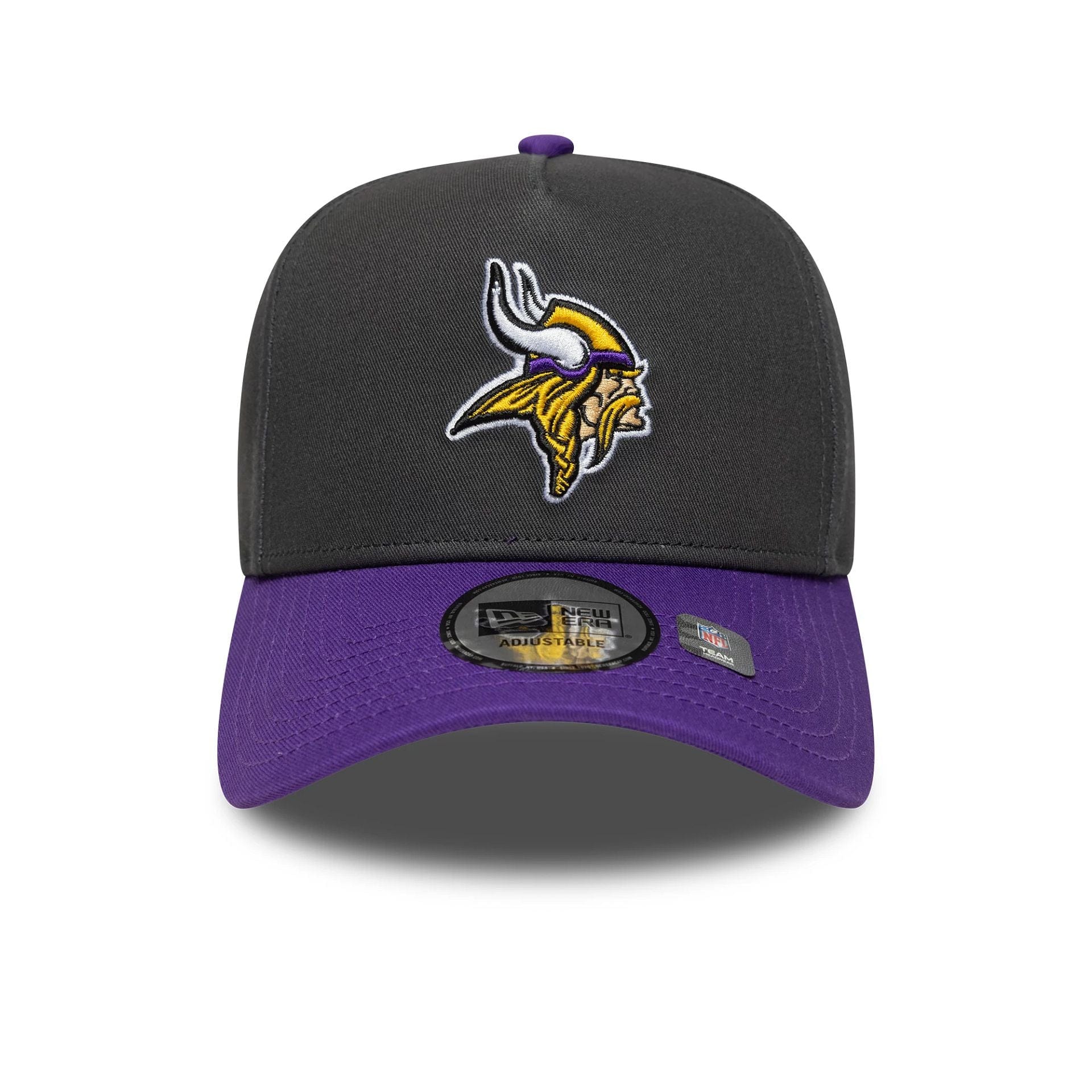 This is a Minnesota Vikings NFL Charcoal 9FORTY E-Frame Adjustable Cap 2