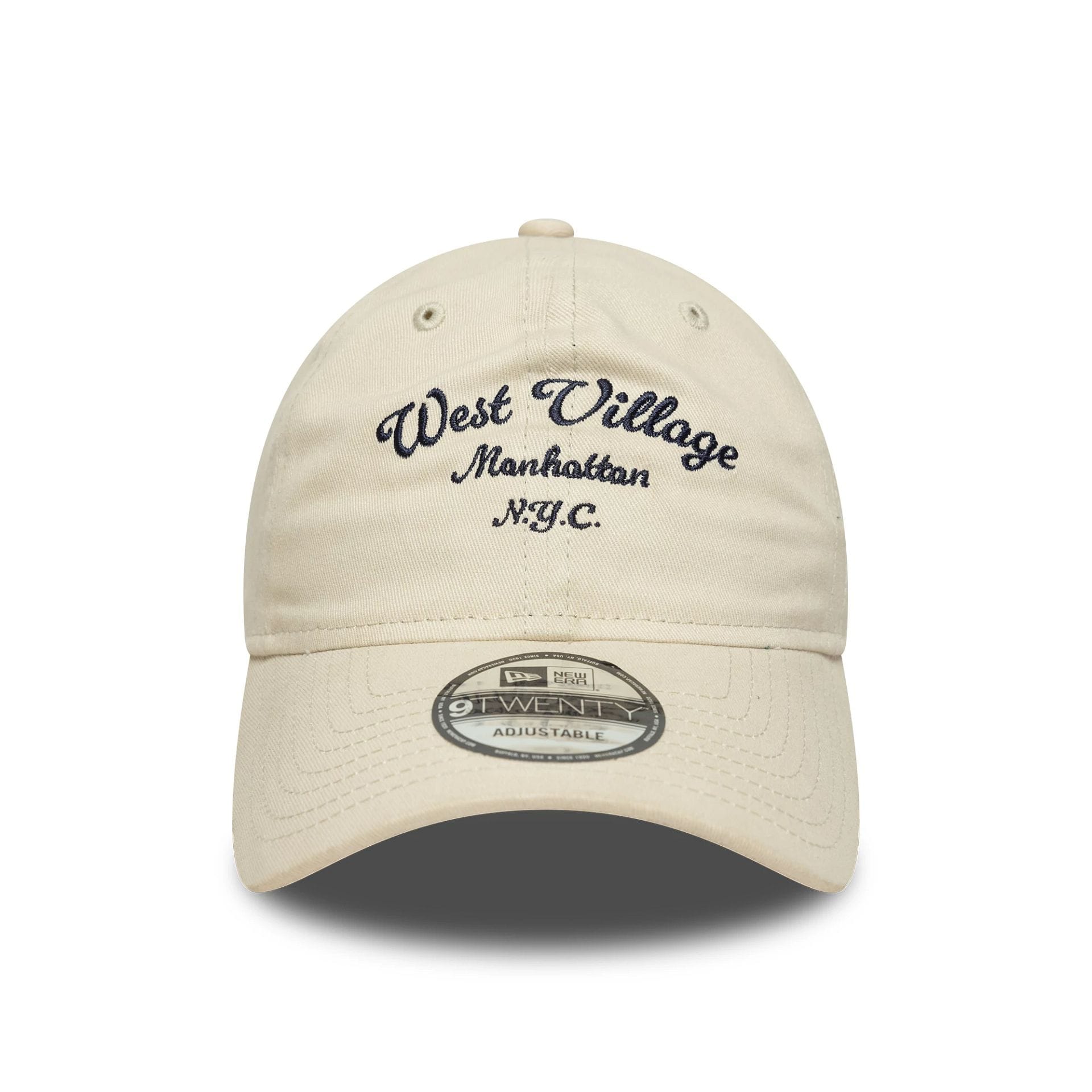 This is a New Era Wordmark Cream 9TWENTY Adjustable Cap 2