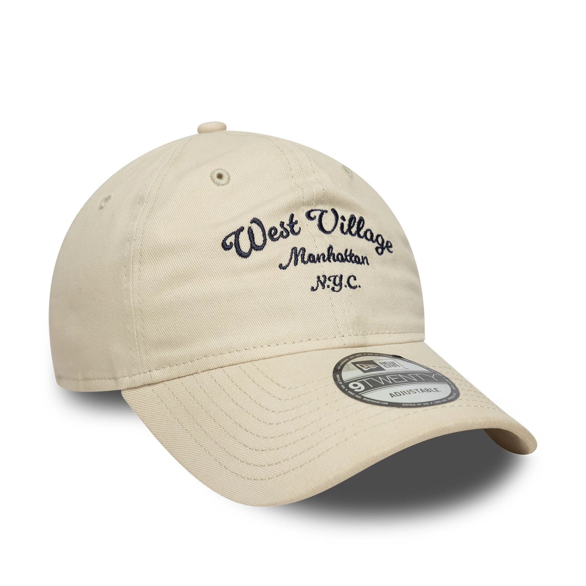 This is a New Era Wordmark Cream 9TWENTY Adjustable Cap 3