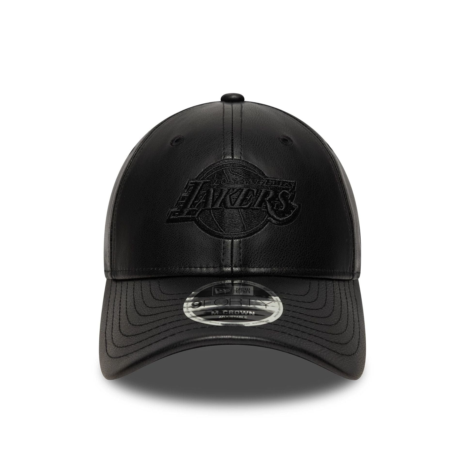 This is a LA Lakers NBA PU Black 9FORTY M-Crown Adjustable Cap 2