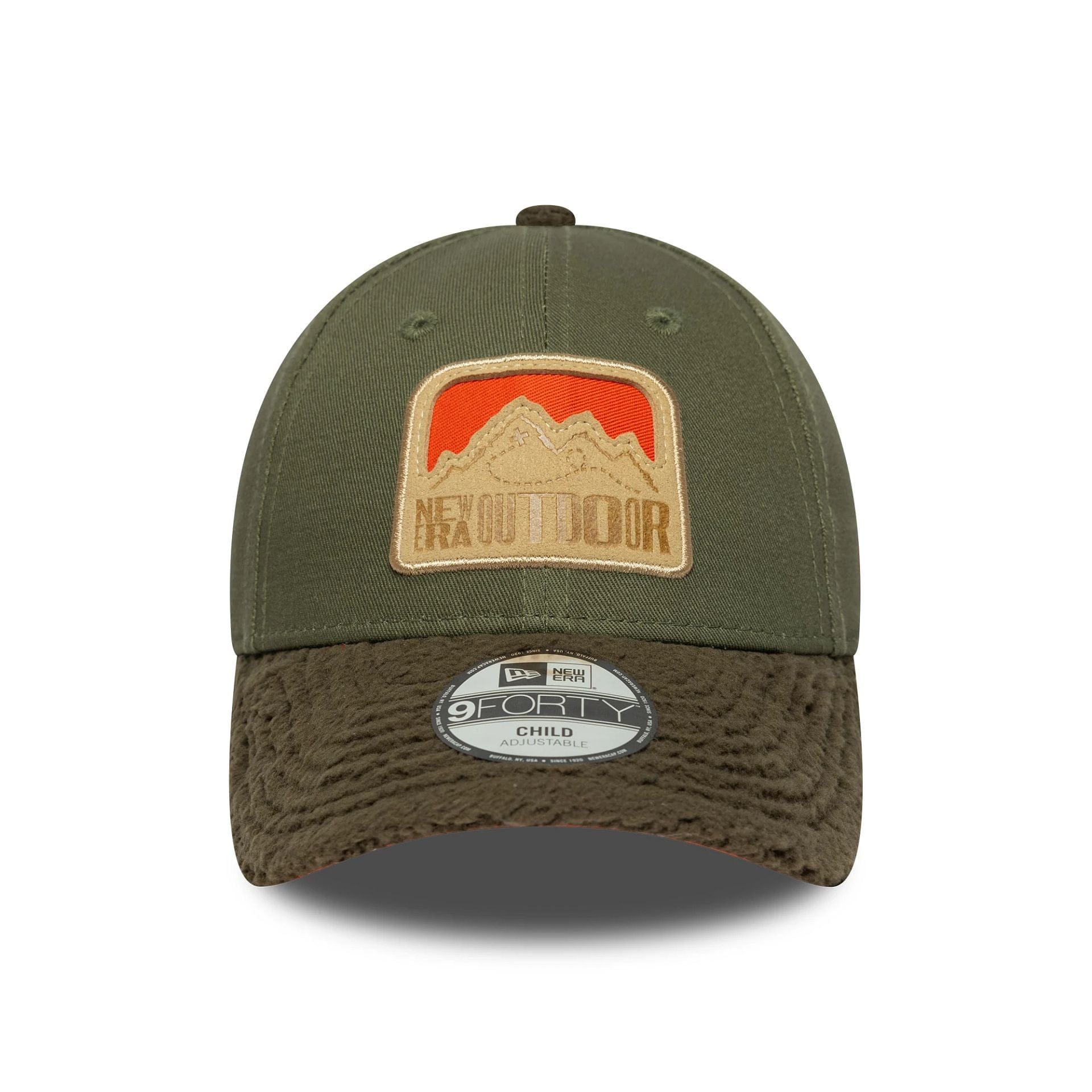 This is a Child New Era Outdoor Green 9FORTY Adjustable Cap 2