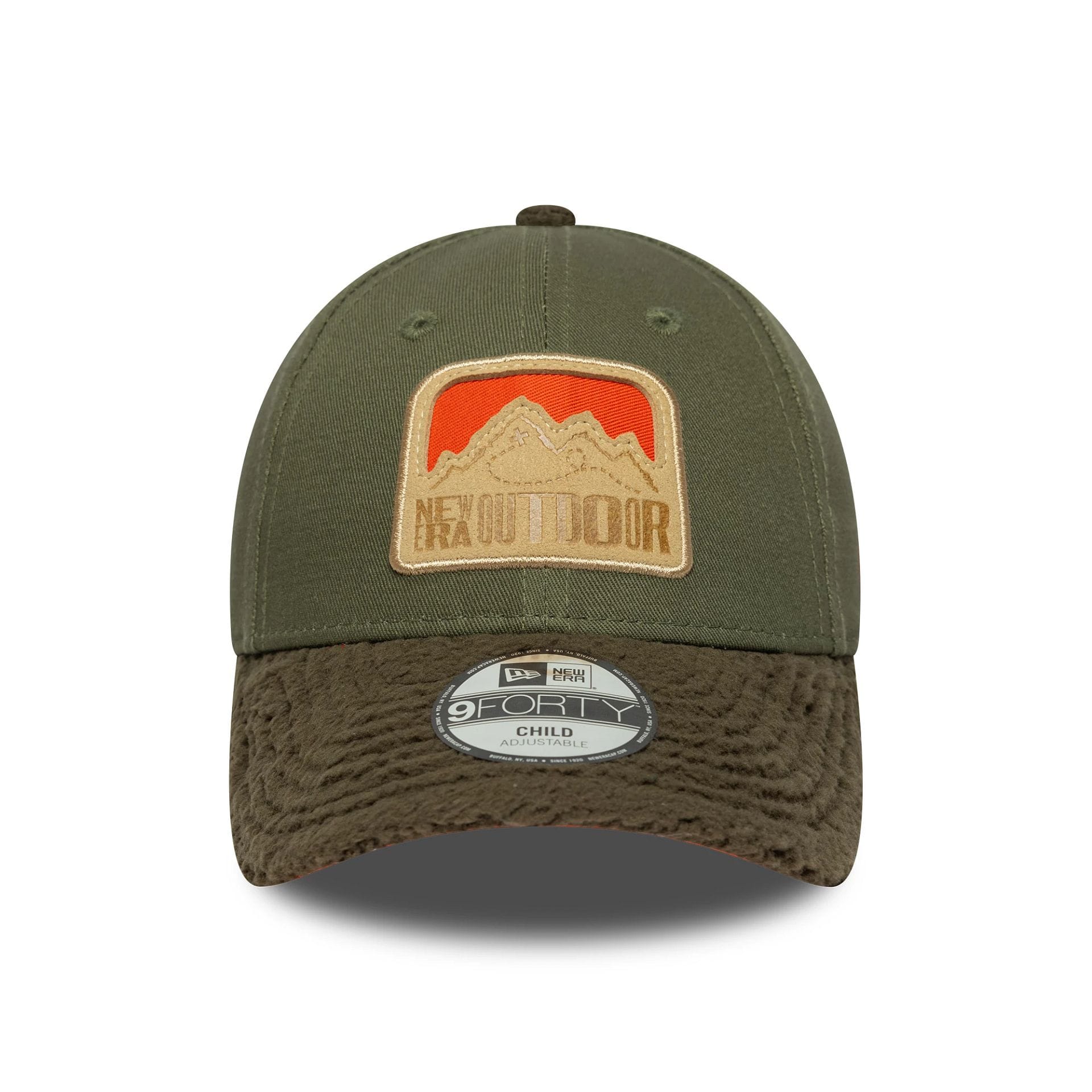 This is a Child New Era Outdoor Green 9FORTY Adjustable Cap 2