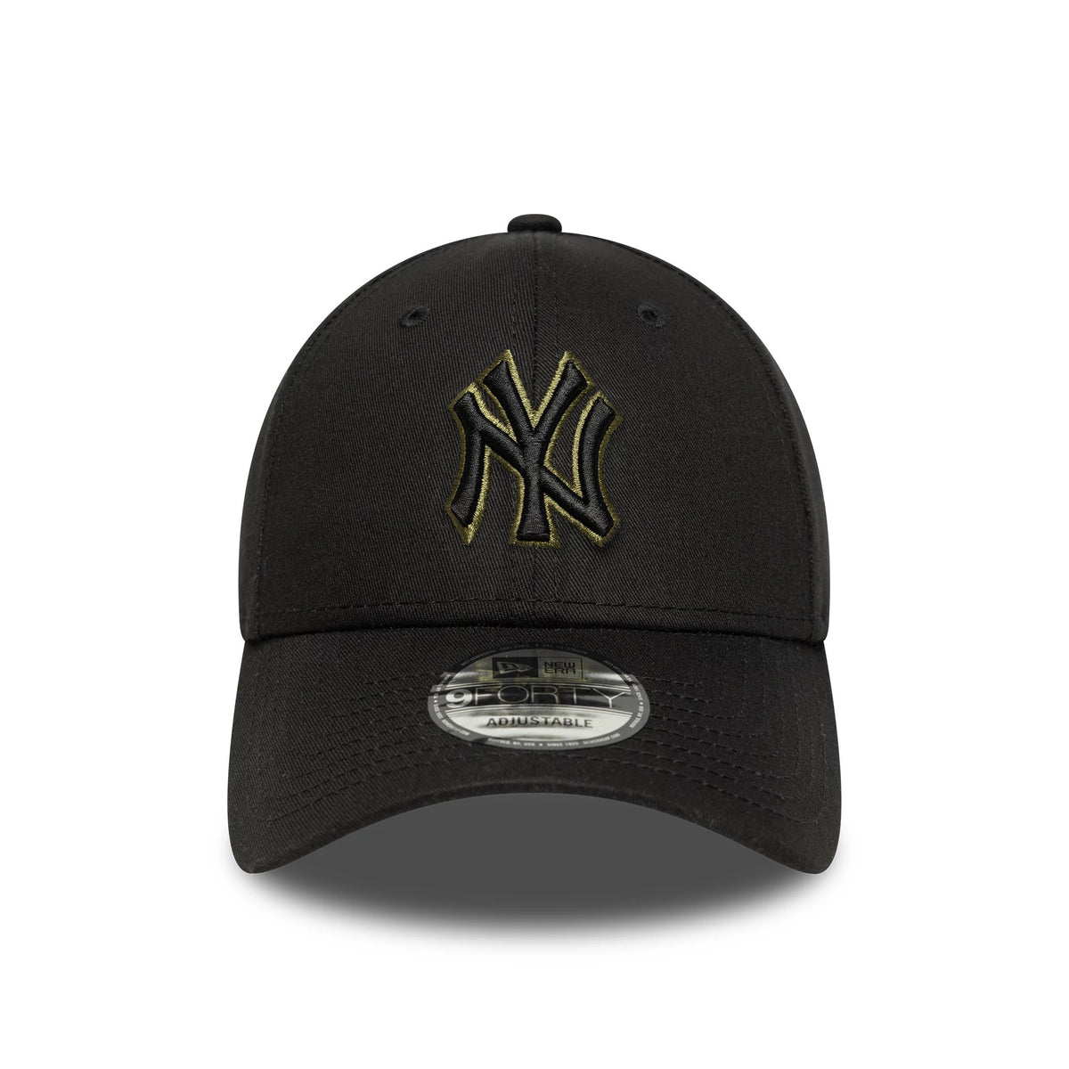 This is a New York Yankees MLB Team Outline Black 9FORTY Adjustable Cap 2