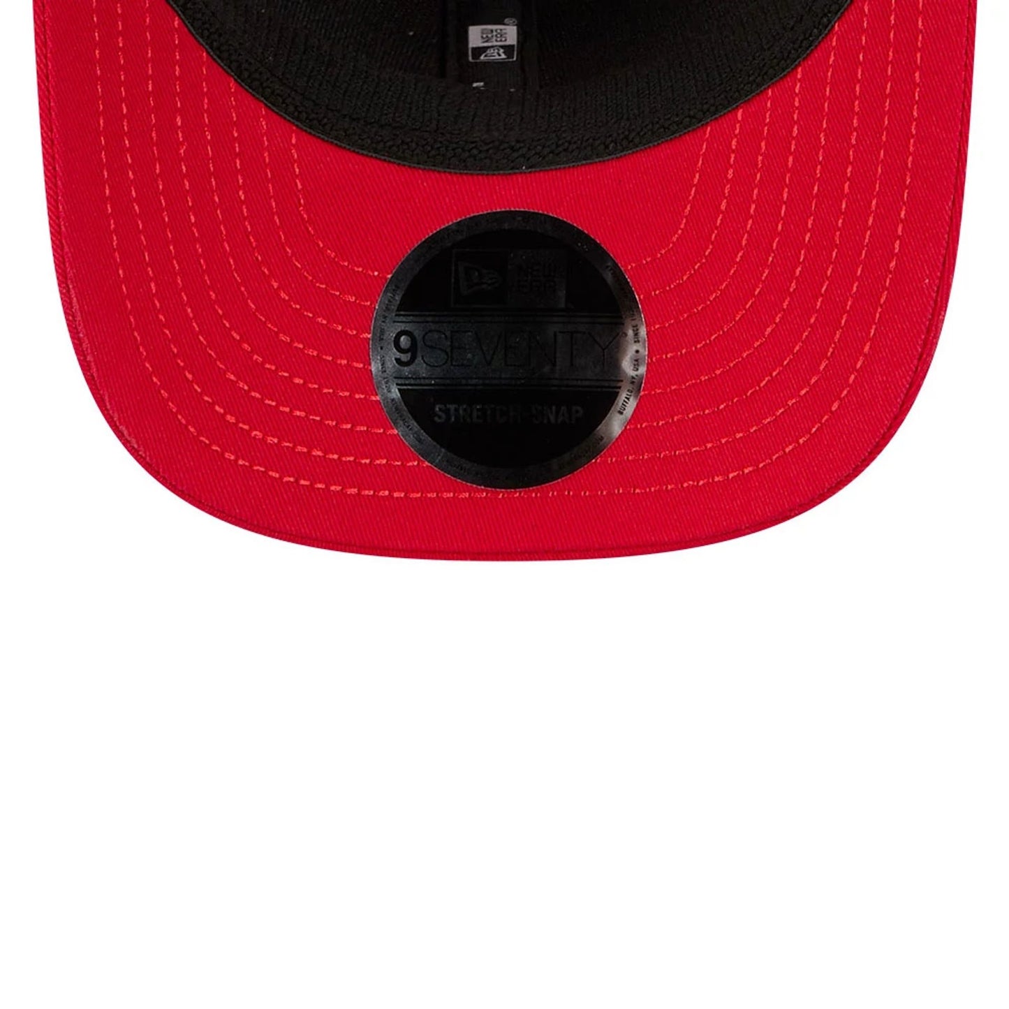 This is a Cincinnati Reds MLB Bristol 2025 Red 9SEVENTY Stretch Snap Adjustable Cap 7