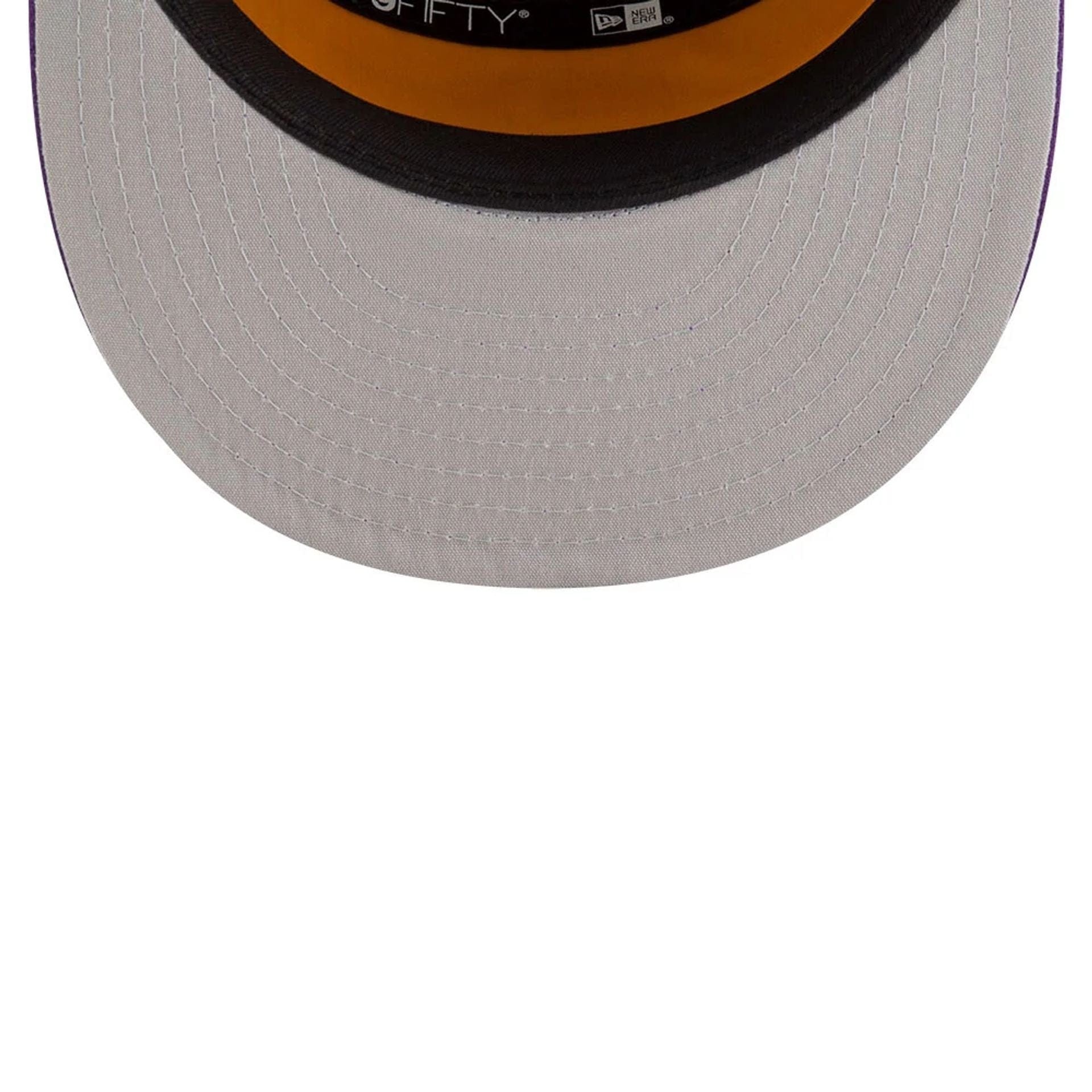 This is a LA Lakers NBA Tip Off 2025 Purple 9FIFTY Split Panel Snapback Adjustable Cap 2