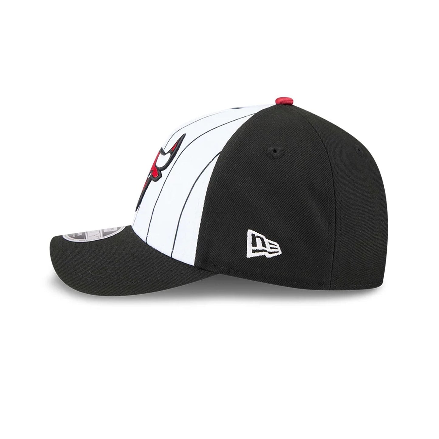 This is a Chicago Bulls NBA Tip Off 2025 Black 9FORTY M-Crown A-Frame Adjustable Cap 7