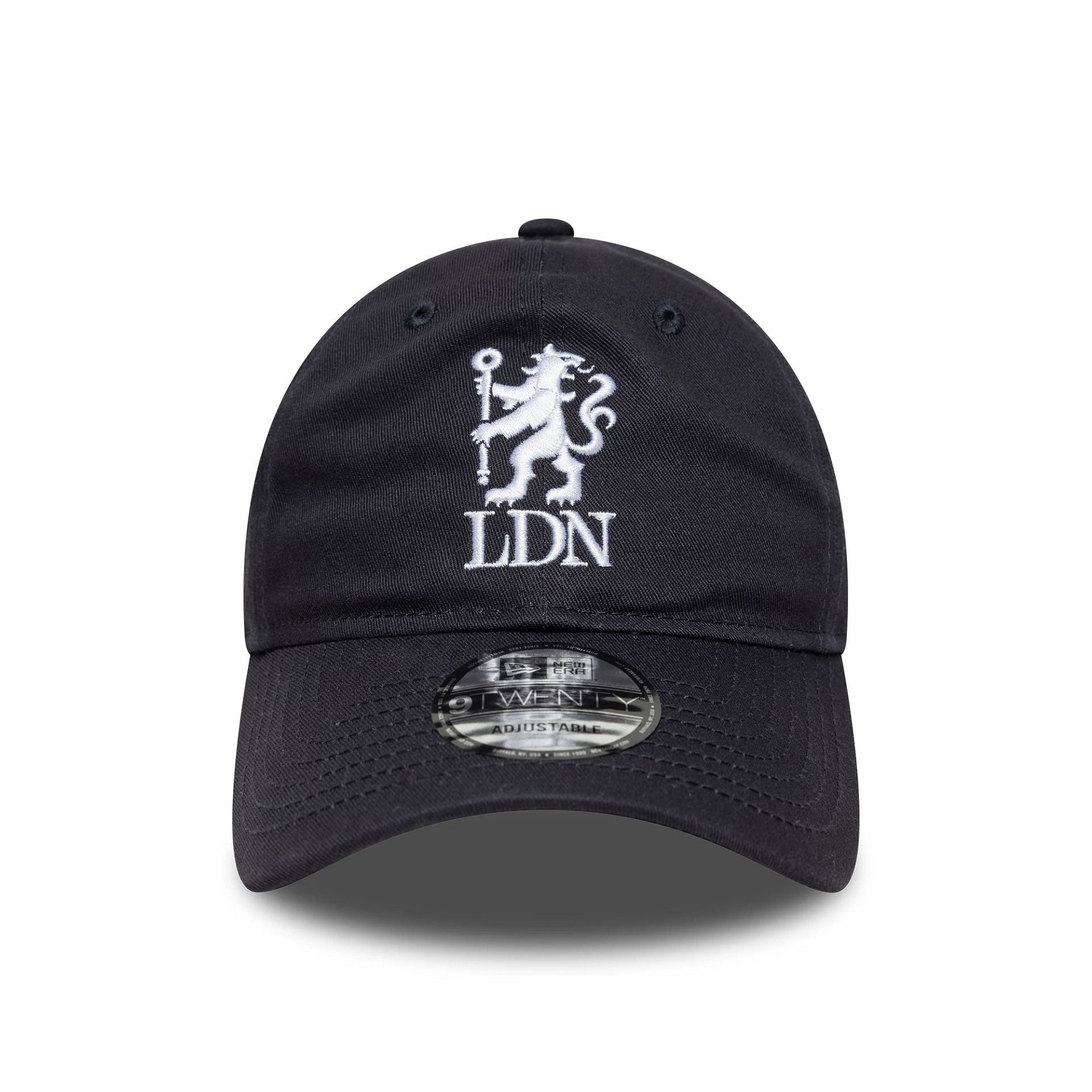 This is a Chelsea FC Lion Crest London Navy 9TWENTY Adjustable Cap 2