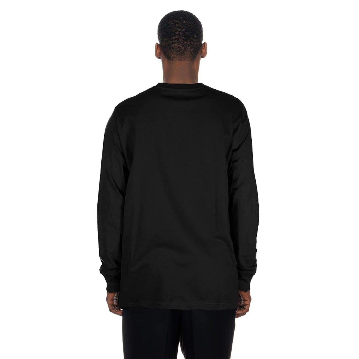 The Male model is wearing LA Dodgers MLB Sport Classic Black Long Sleeve T-Shirt 2