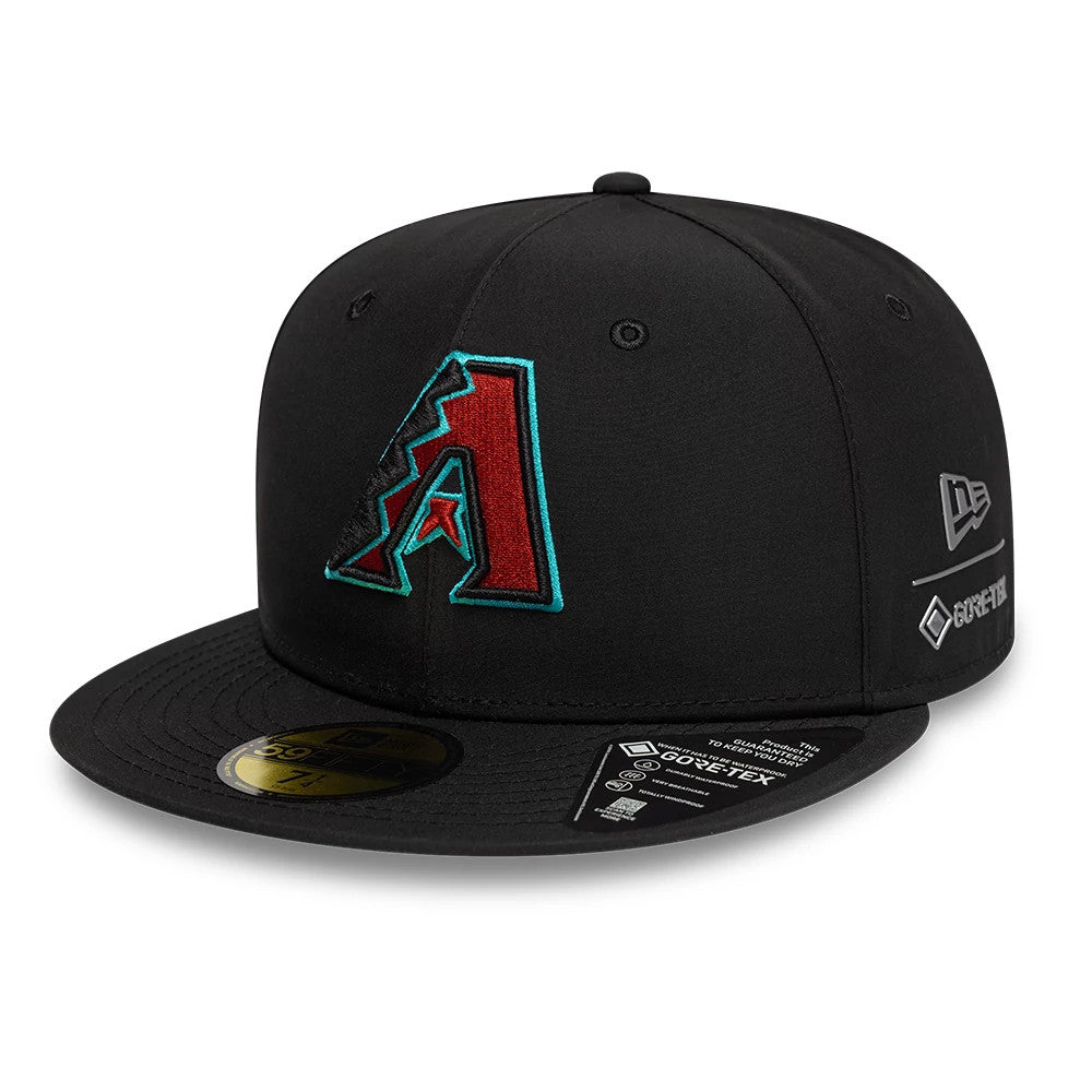 This is a Arizona Diamondbacks MLB Gore-Tex Black 59FIFTY Fitted Cap 1