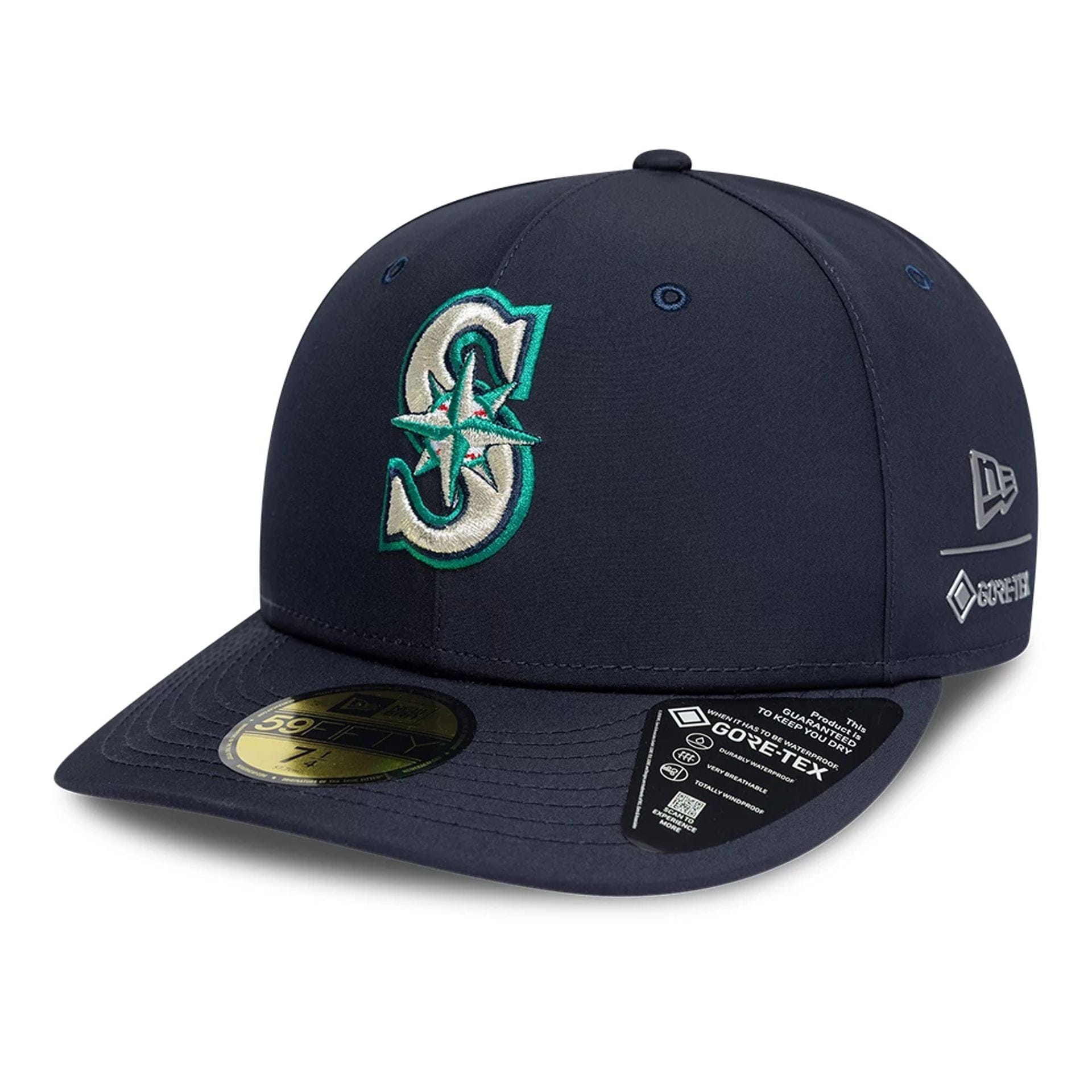 This is a Seattle Mariners MLB Gore-Tex Navy 59FIFTY Fitted Cap 1