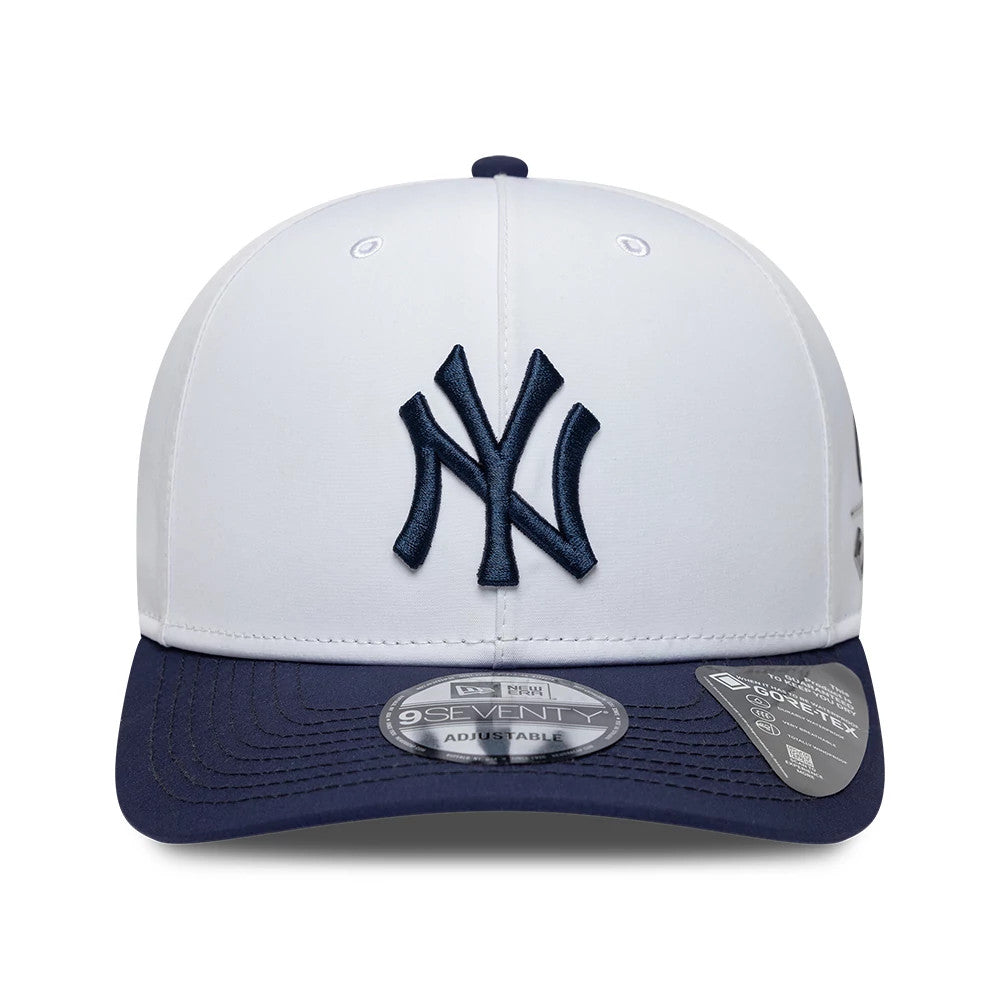 This is a New York Yankees MLB Gore-Tex White 9SEVENTY Stretch Snap Adjustable Cap 3