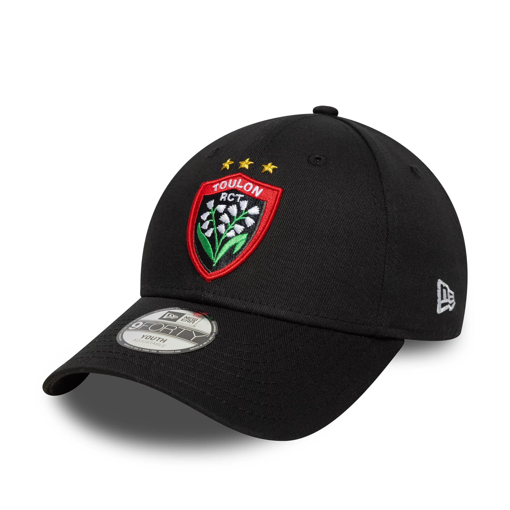 This is a RC Toulonnais Youth Core Black 9FORTY Adjustable Cap 1