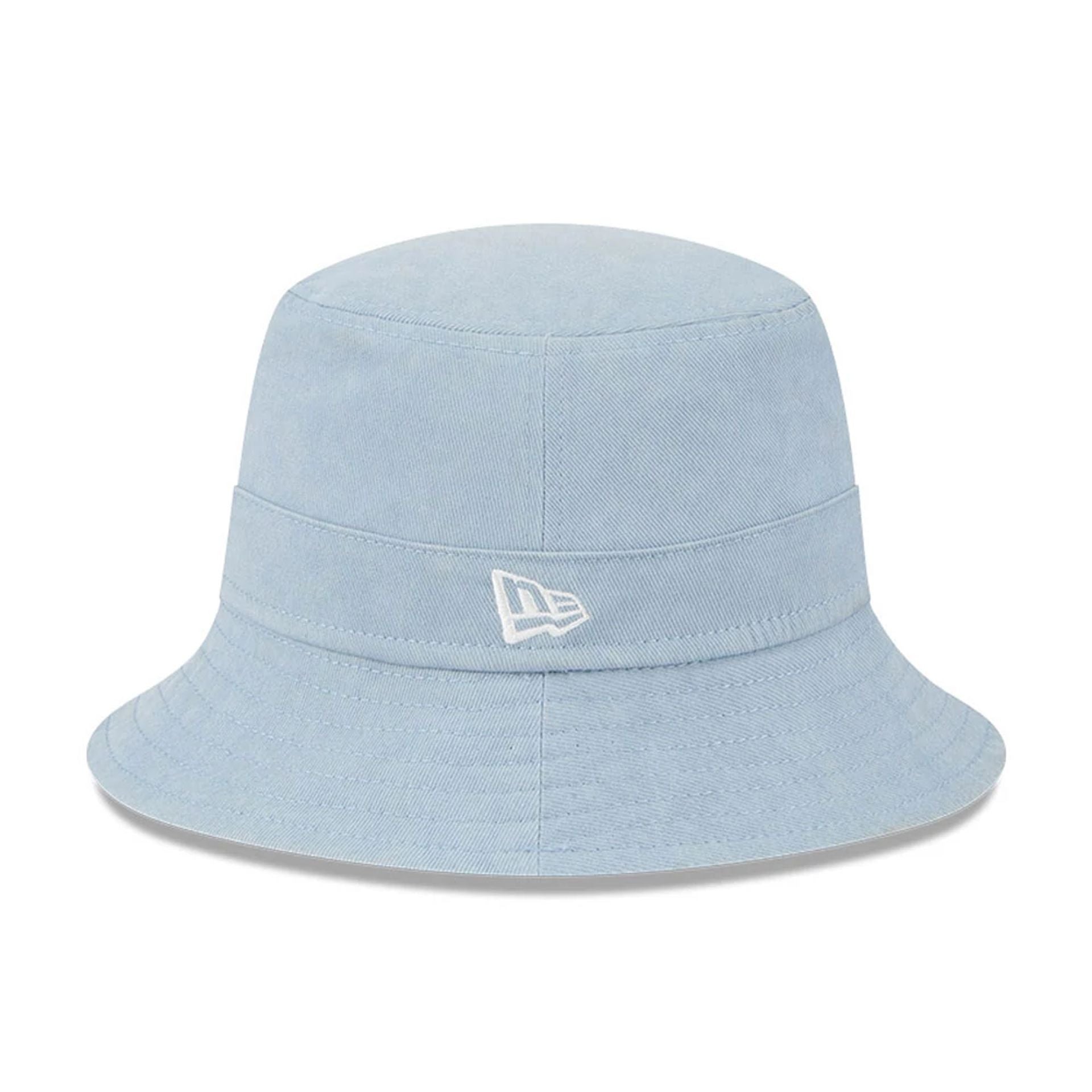 This is a New Era Pastel Blue Bucket Hat 2