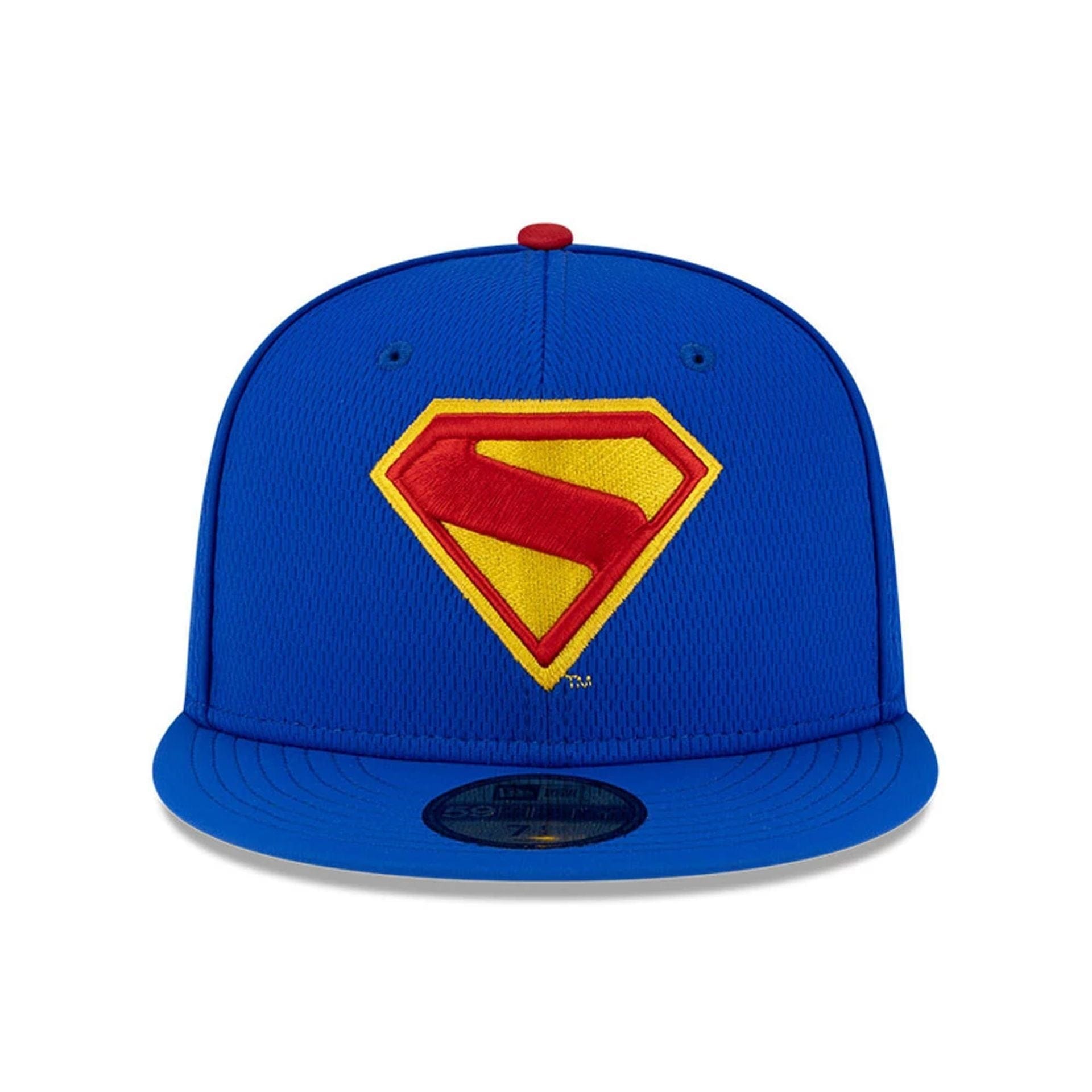 This is a Superman Bright Blue 59FIFTY Fitted Cap 2