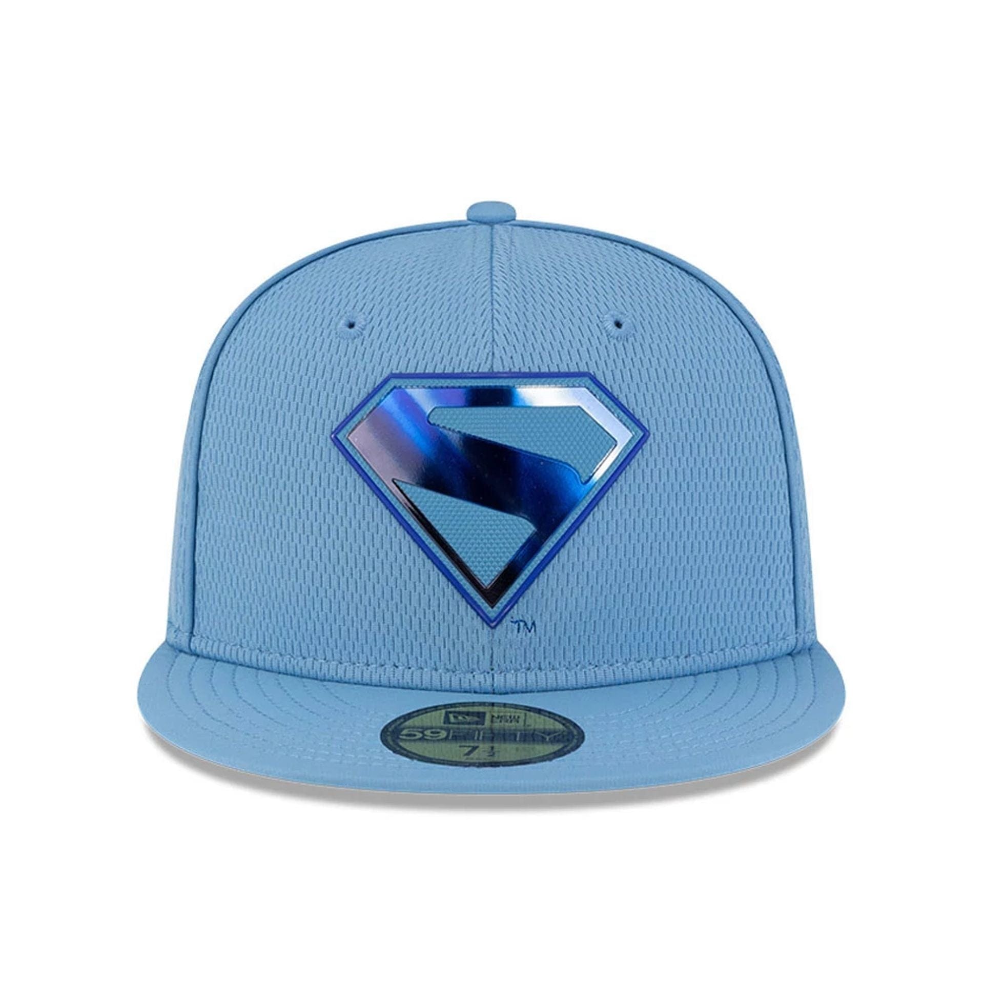 This is a Superman Pastel Blue 59FIFTY Fitted Cap 2