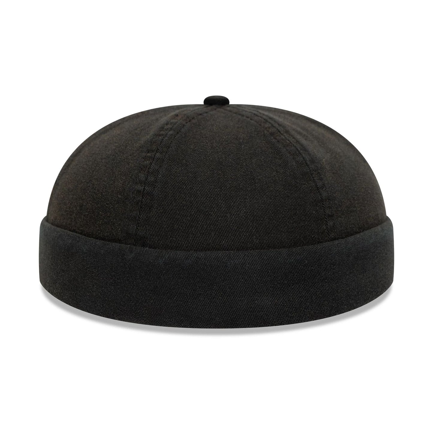 This is a New Era Washed Cotton Black Docker Adjustable Hat 5
